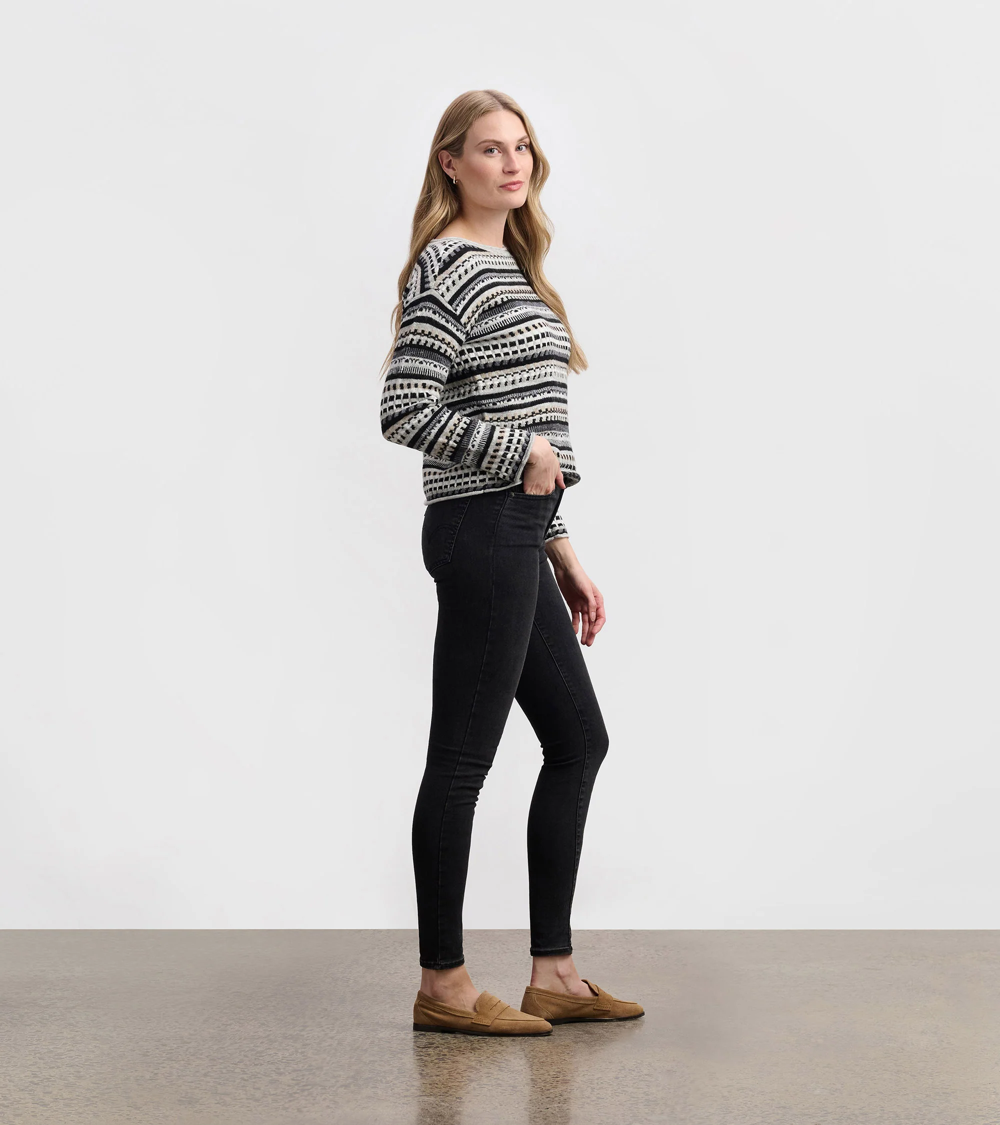 Hannah Sweater - Stone Grey - Image 3