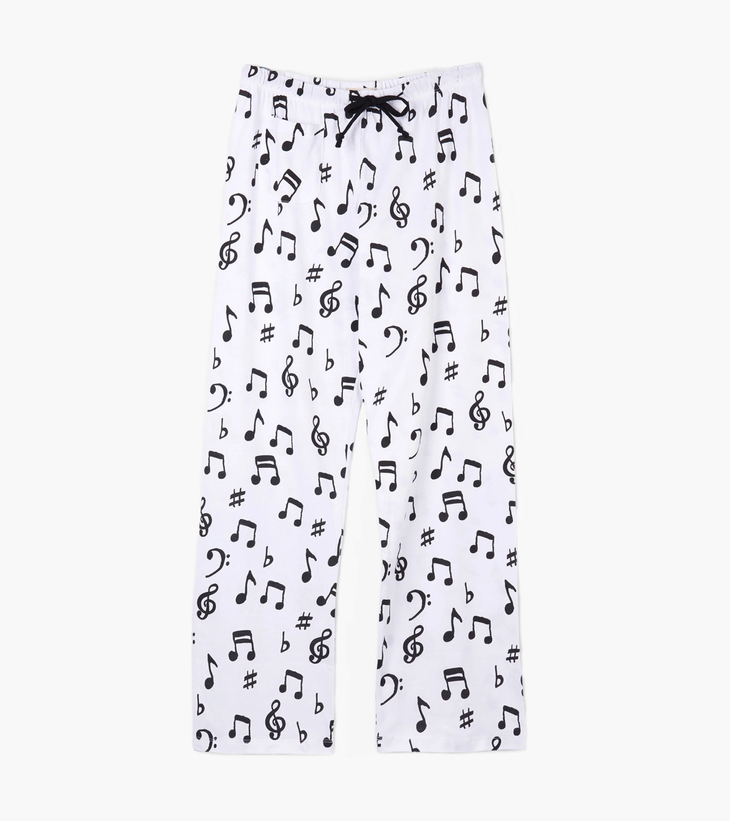 "Here Comes Treble" Women's Cotton Pajama Pants - Image 2