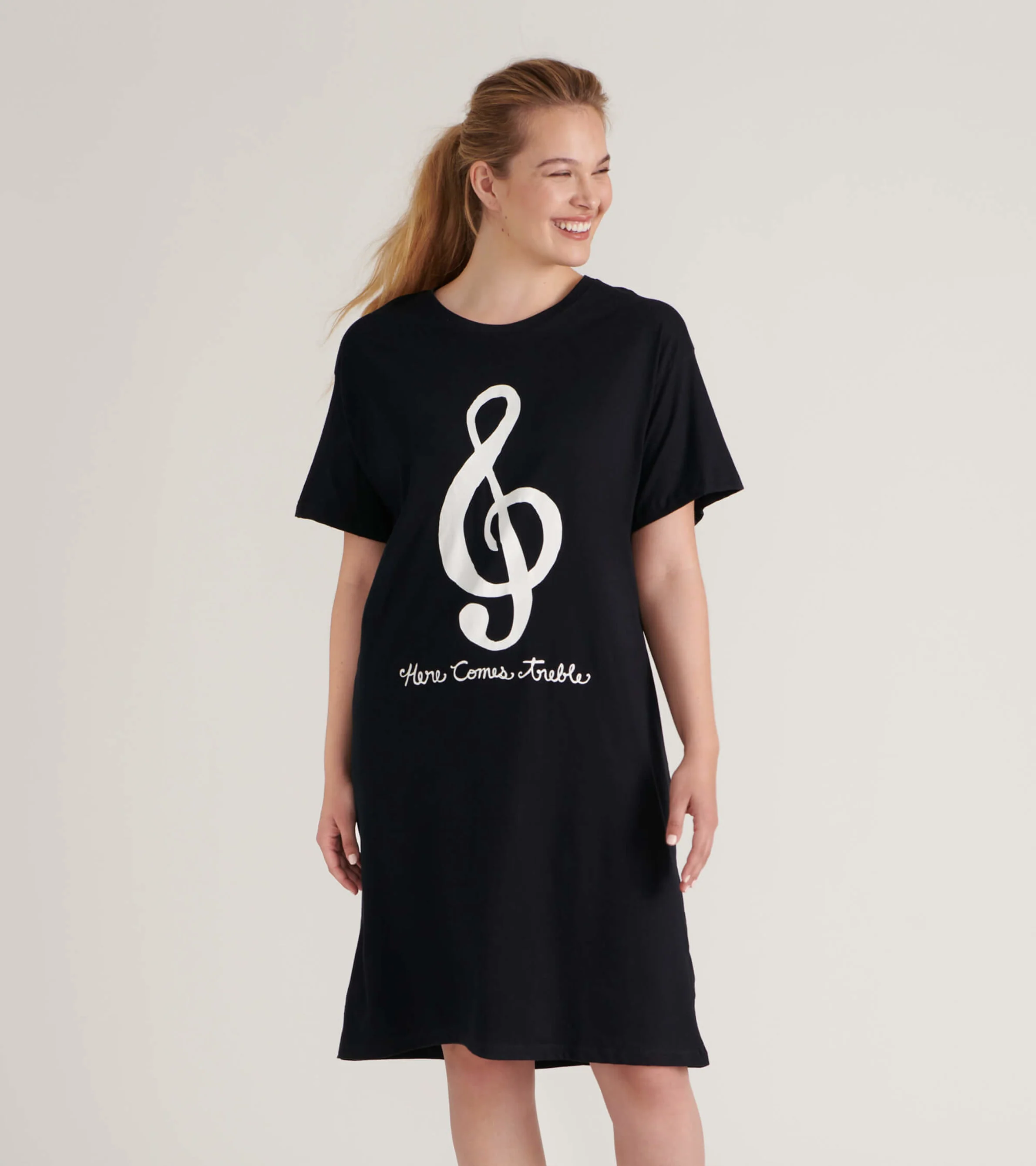 Here Comes Treble Women's Cotton Sleepshirt
