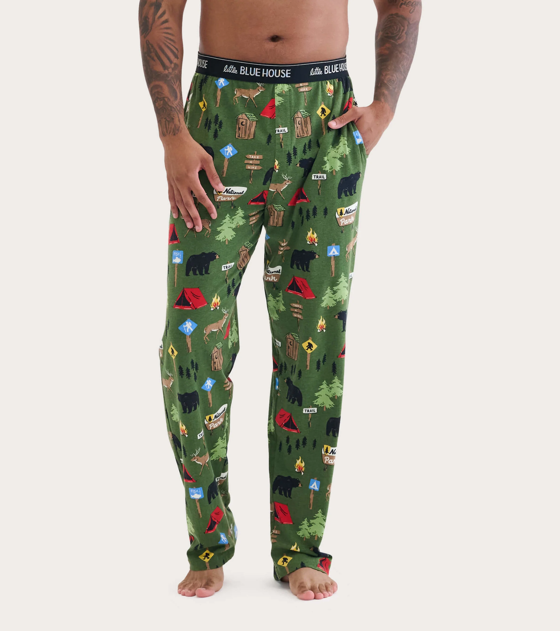Hiking Trail Men's Stretch Cotton Pajama Pants
