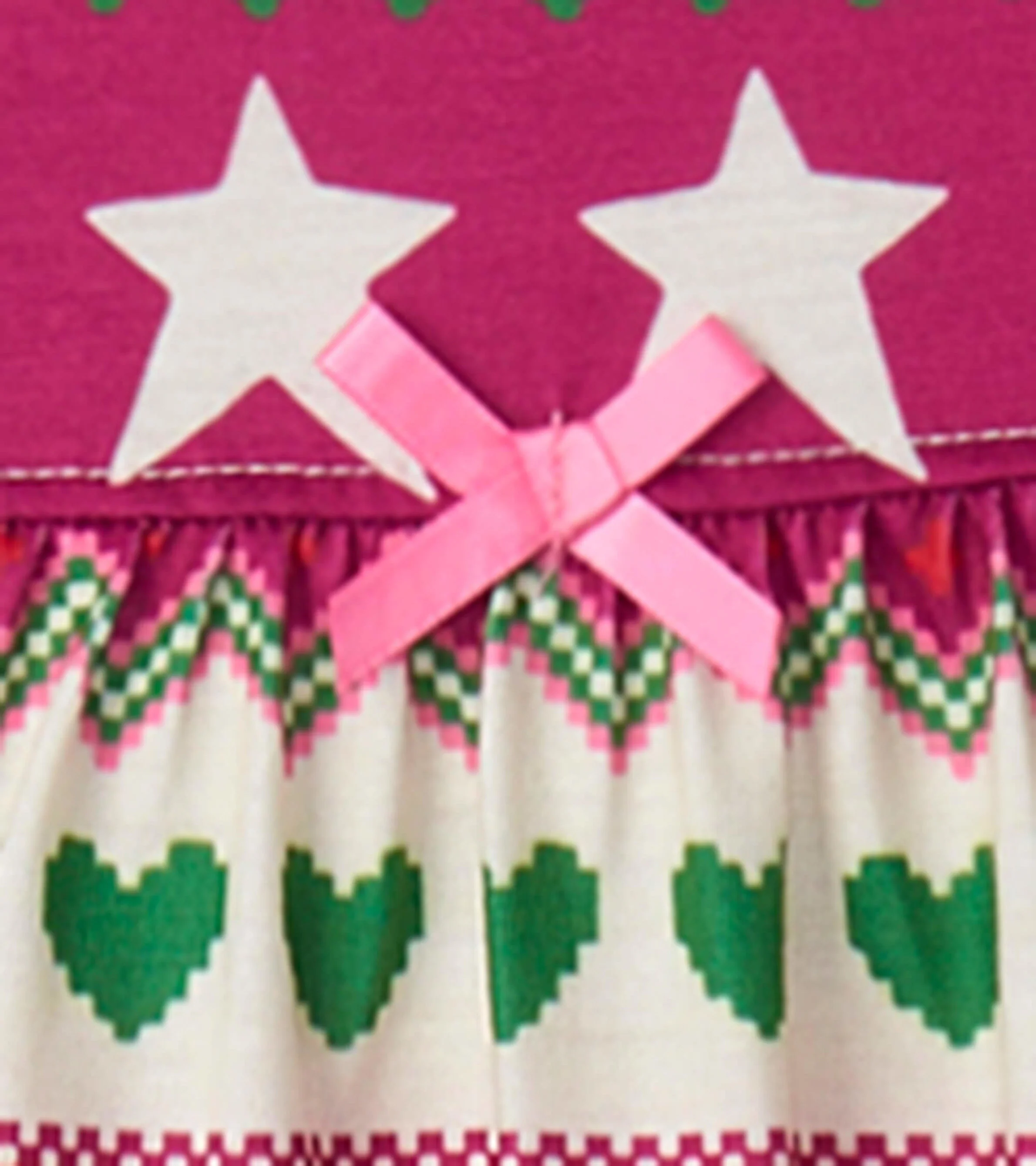 Holiday Fair Isle Long Sleeve Girls Nightgown - Image 5