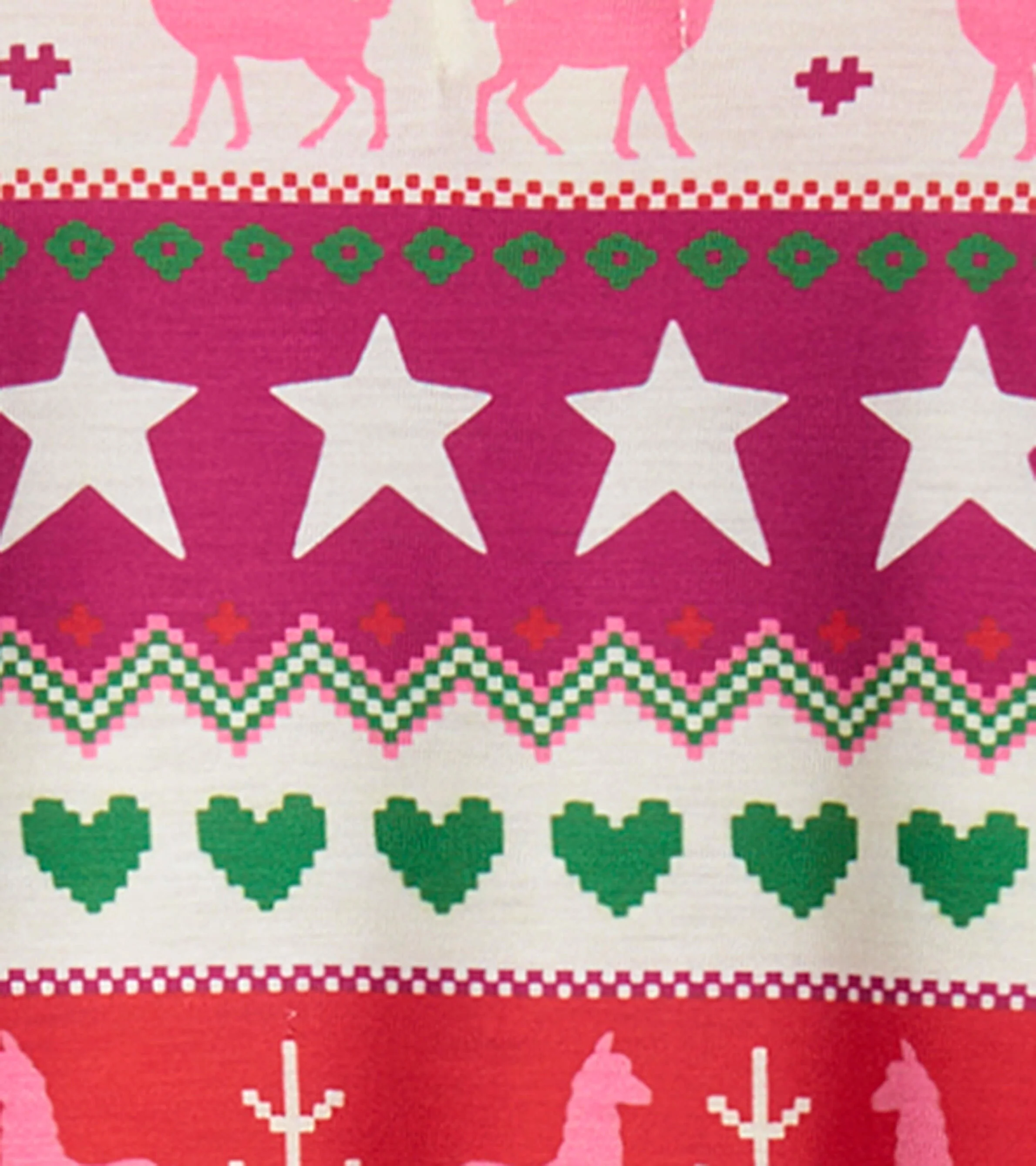Holiday Fair Isle Long Sleeve Girls Nightgown - Image 6