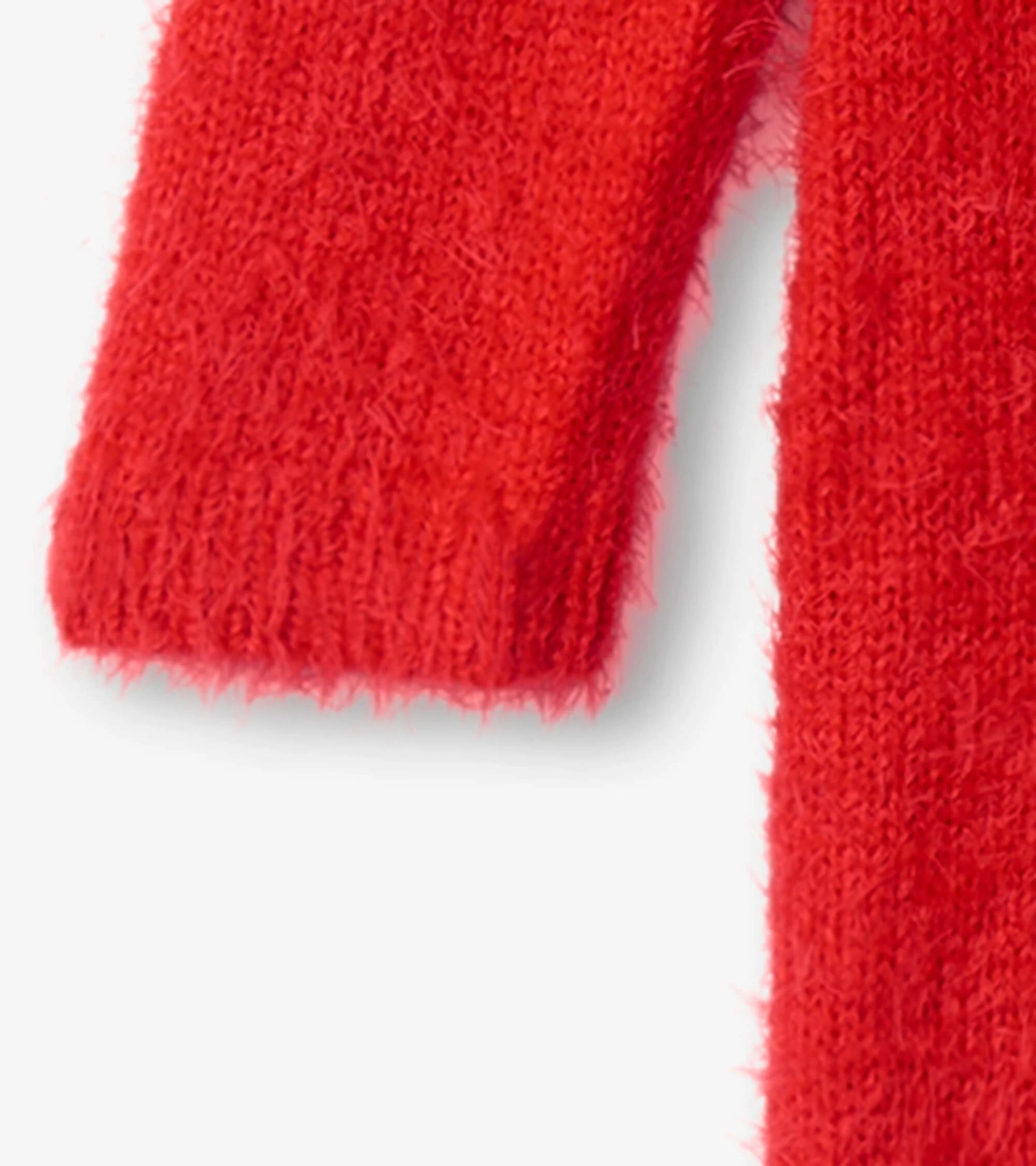 Christmas Reindeer Fuzzy Sweater Dress - Image 5