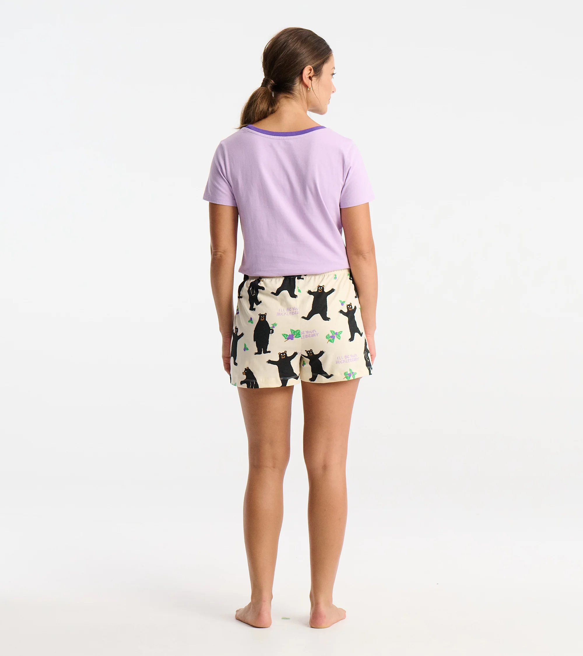 Hucklebeary Women's Cotton Sleep Shorts - Image 3