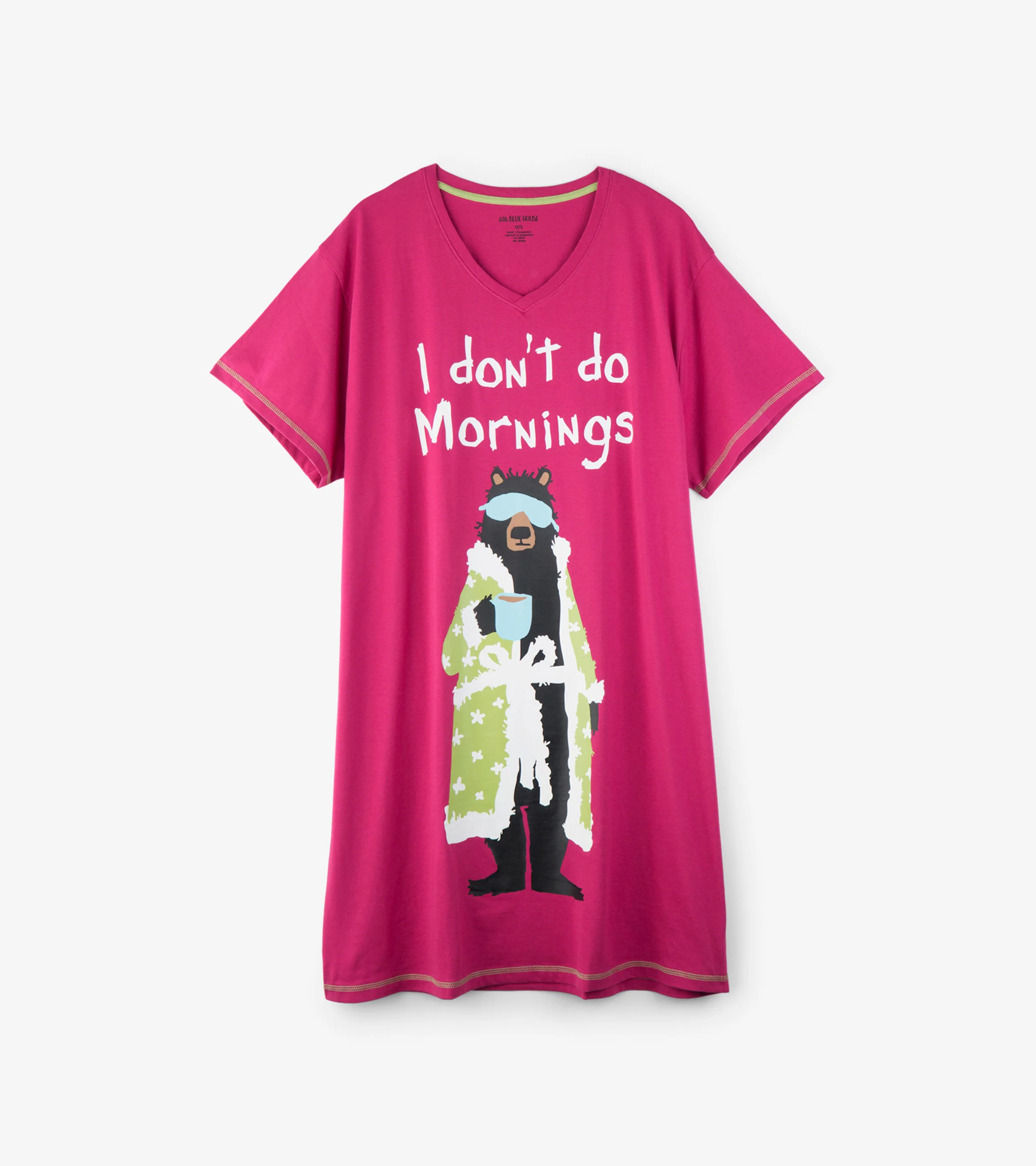 I Don't Do Mornings Women's Cotton Sleepshirt - Image 2