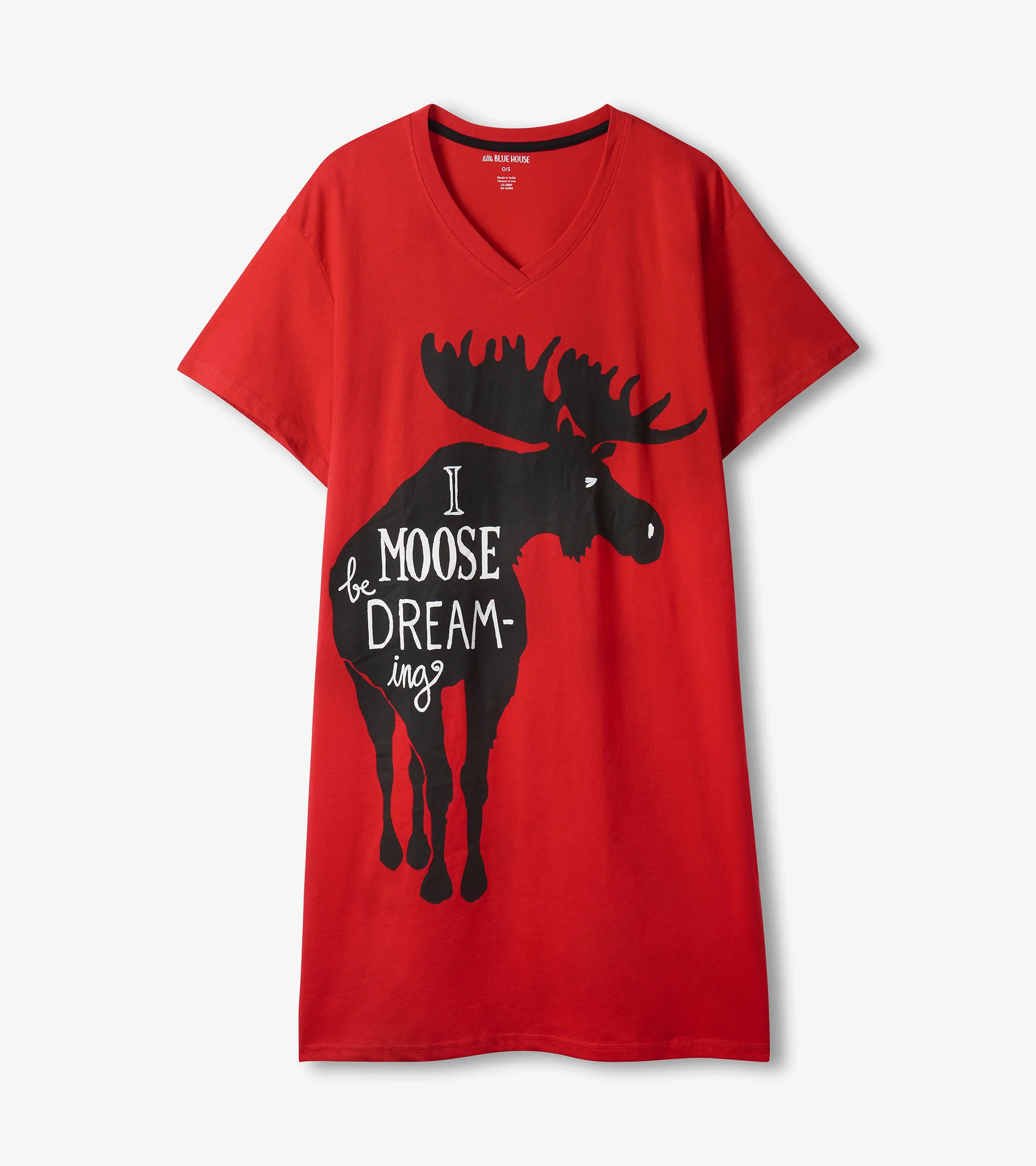 I Moose Be Dreaming Women's Cotton Sleepshirt - Image 2