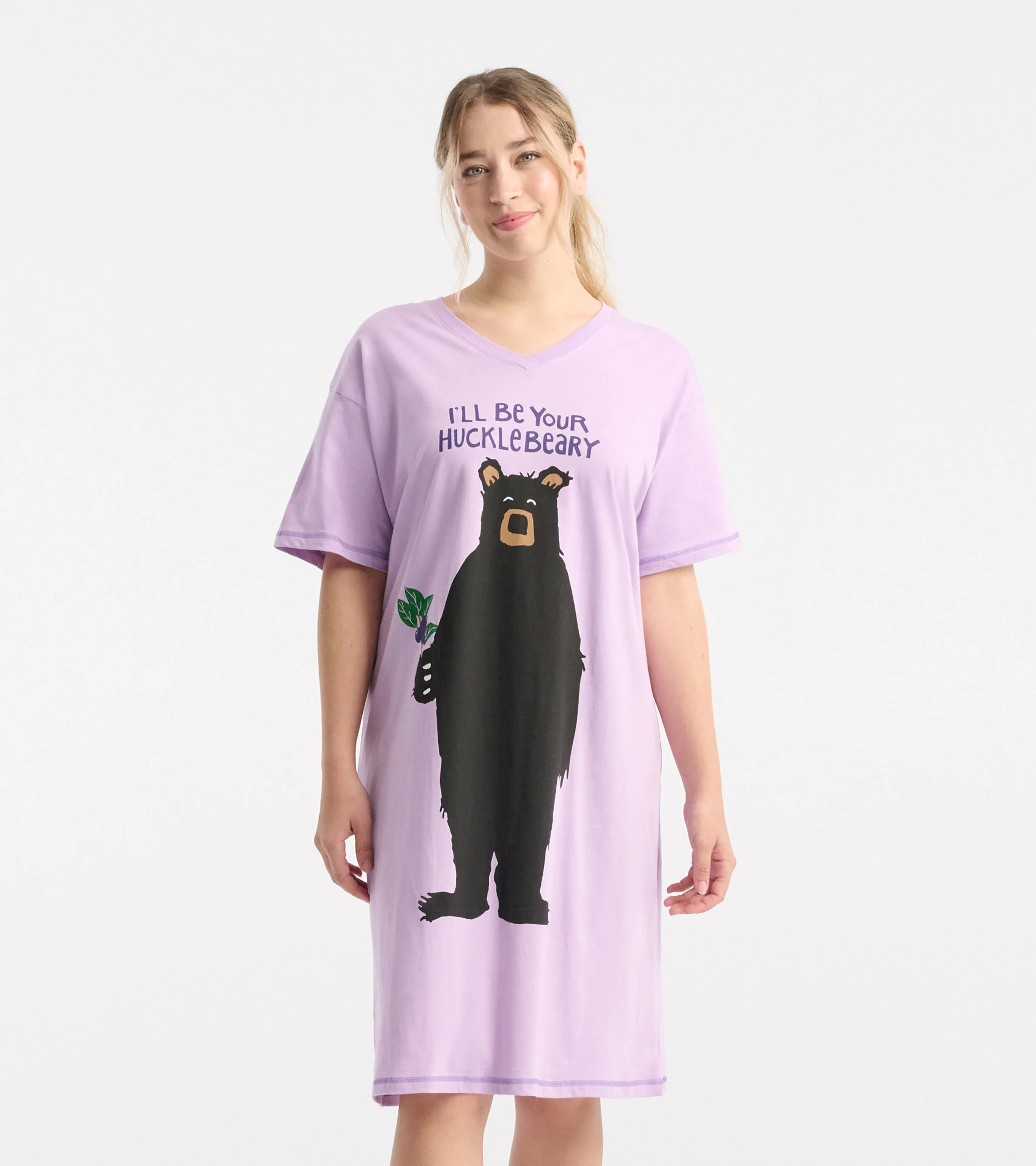 I'll Be Your Hucklebeary Women's Cotton Sleepshirt