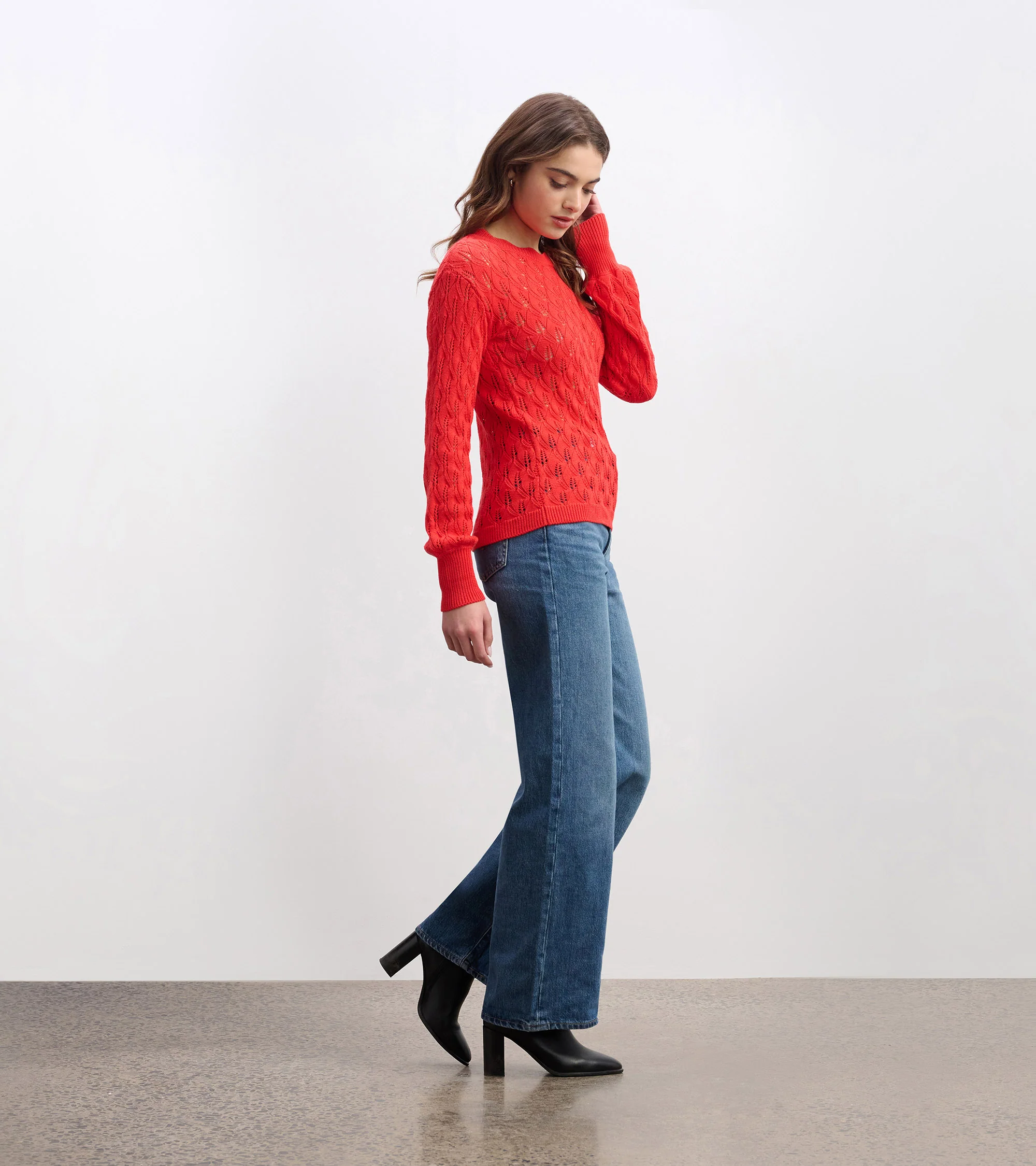 Iris Sweater - Ruby Red - Image 3