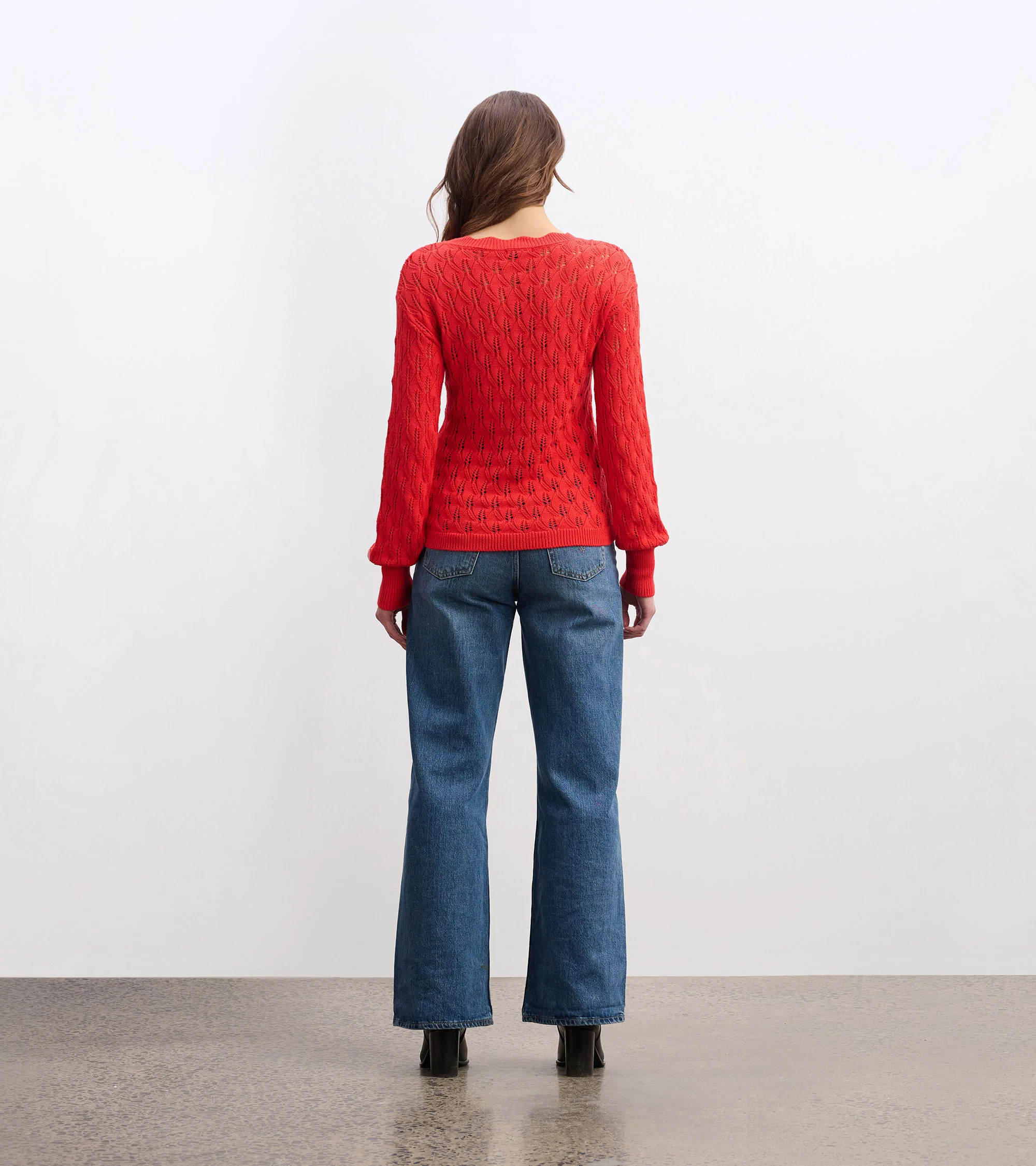 Iris Sweater - Ruby Red - Image 4