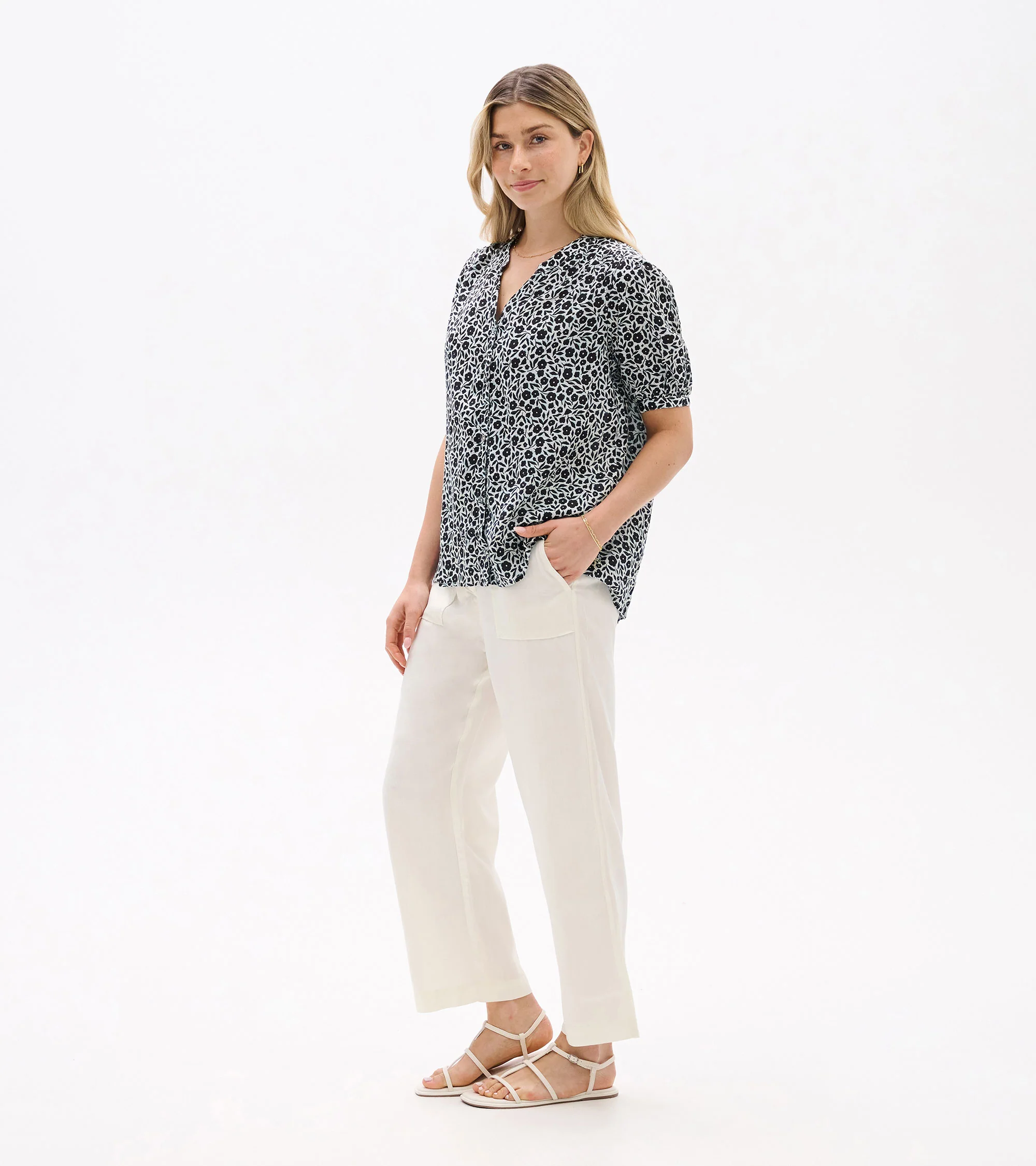Ivy Blouse - Mini Fresh Flowers - Image 3
