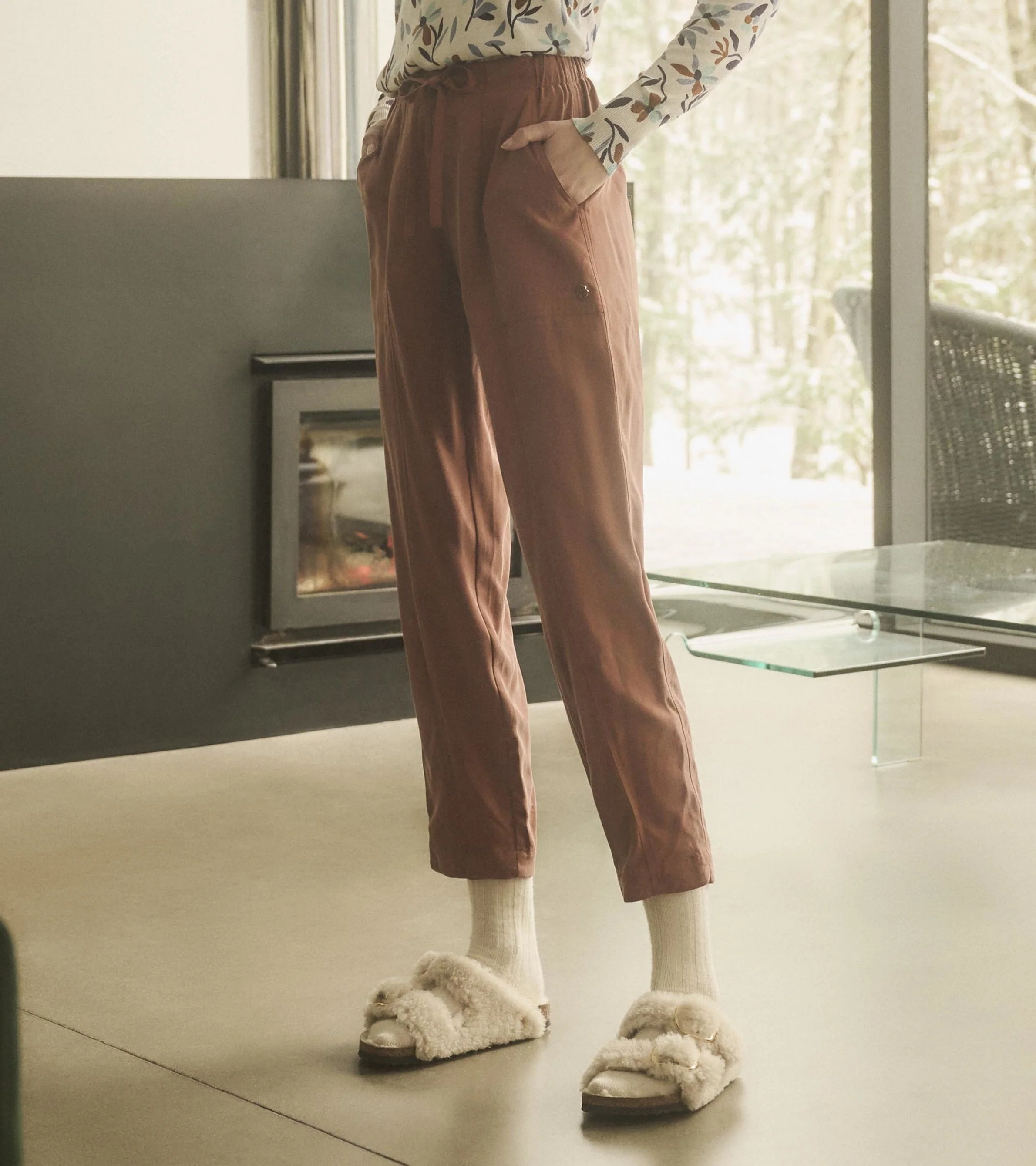 Jaime Ankle Pants - Brown - Image 3