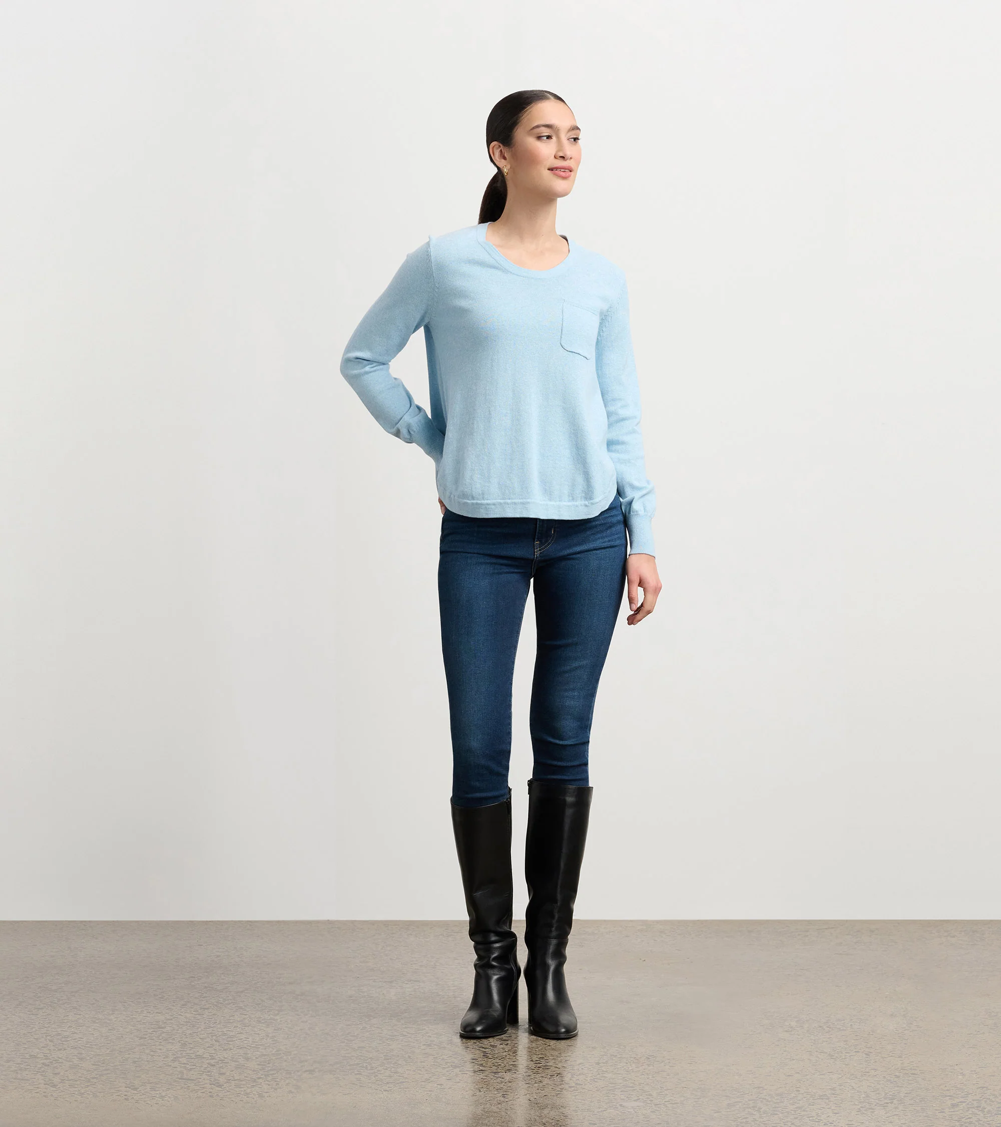 Jessie Sweater - Denim Melange - Image 5