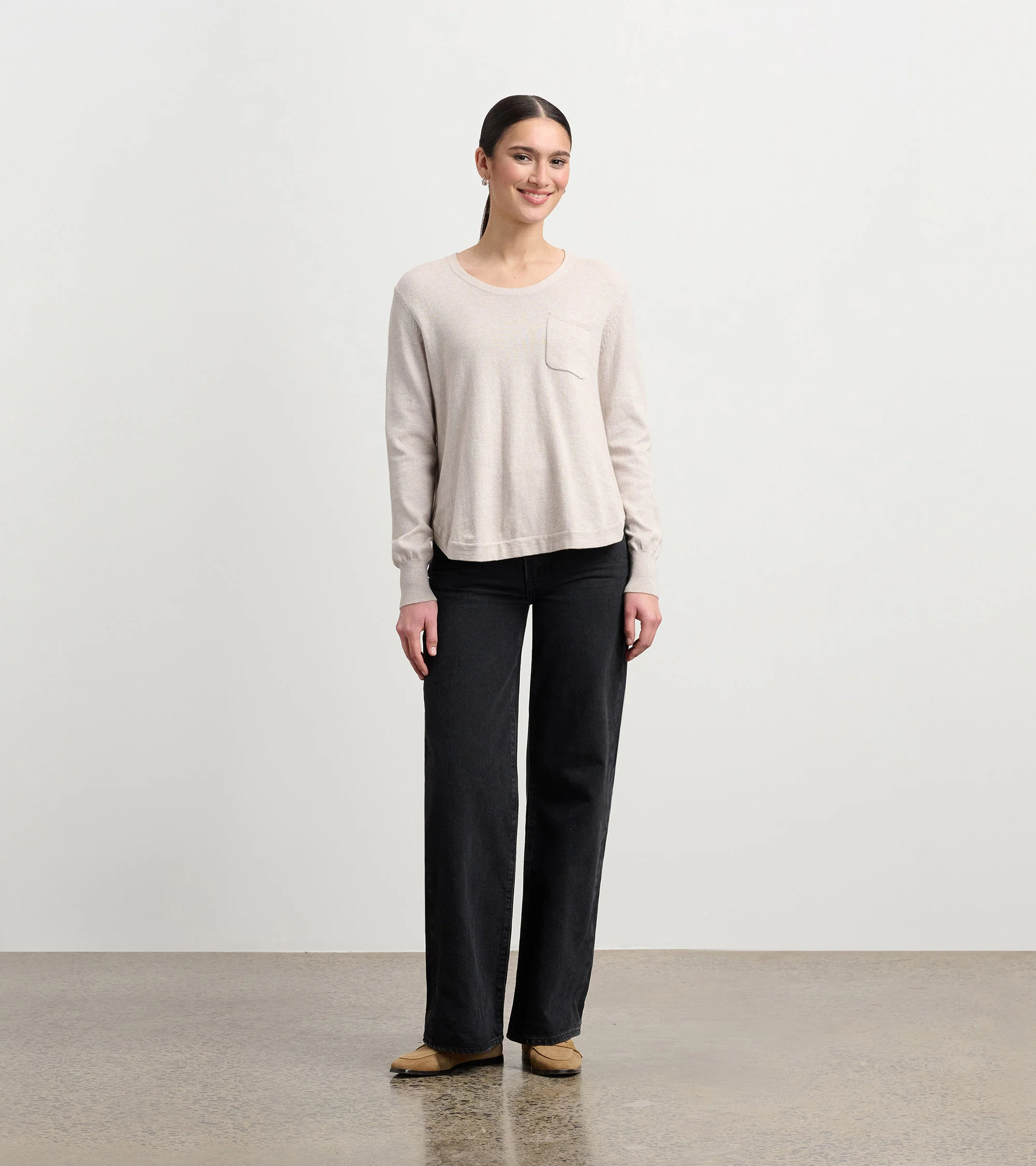 Jessie Sweater - Oatmeal Melange - Image 5