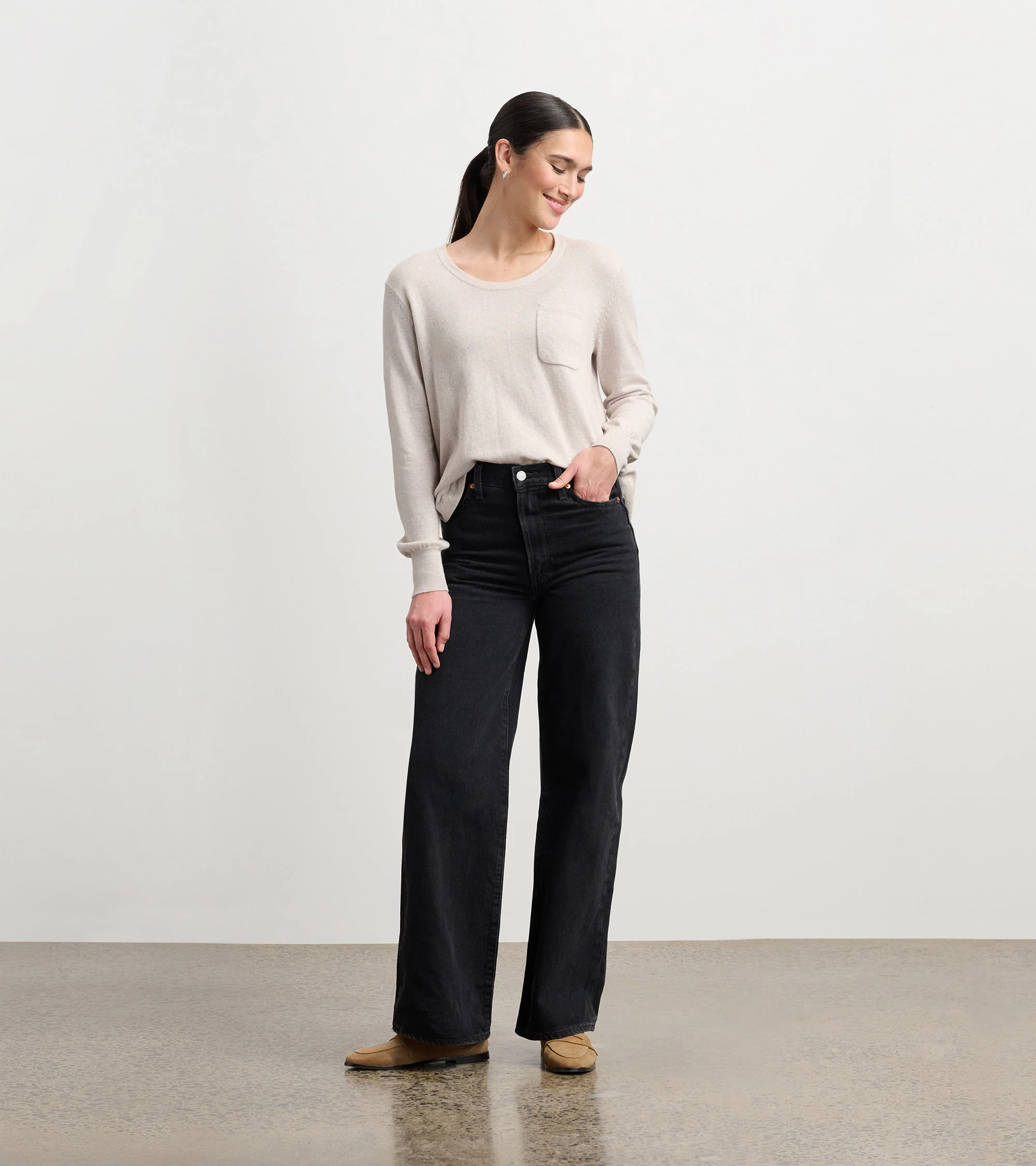 Jessie Sweater - Oatmeal Melange - Image 6