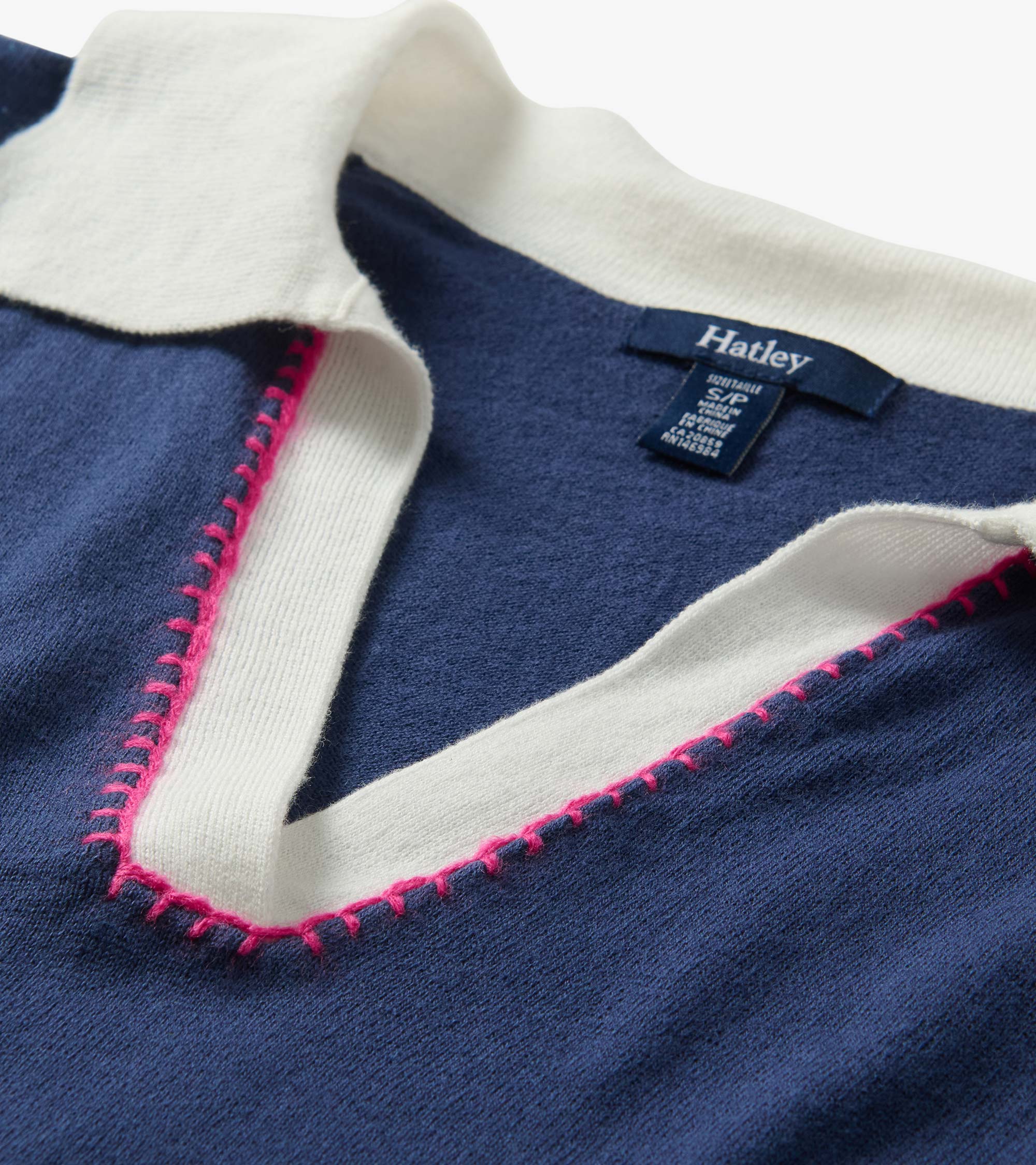 Johnny Collar Top - Patriot Blue - Image 6