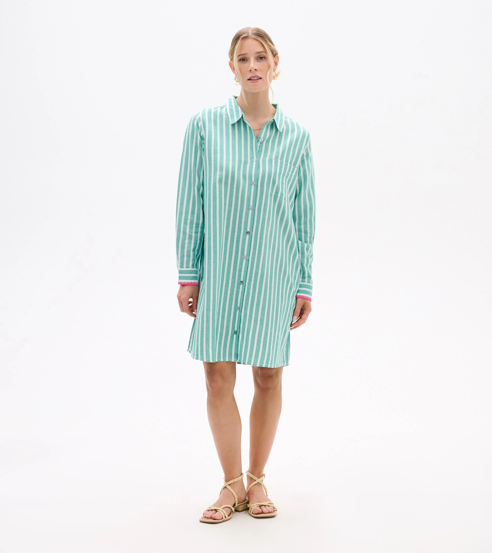 Julia Shirt Dress - Arcadia Stripes - Image 6