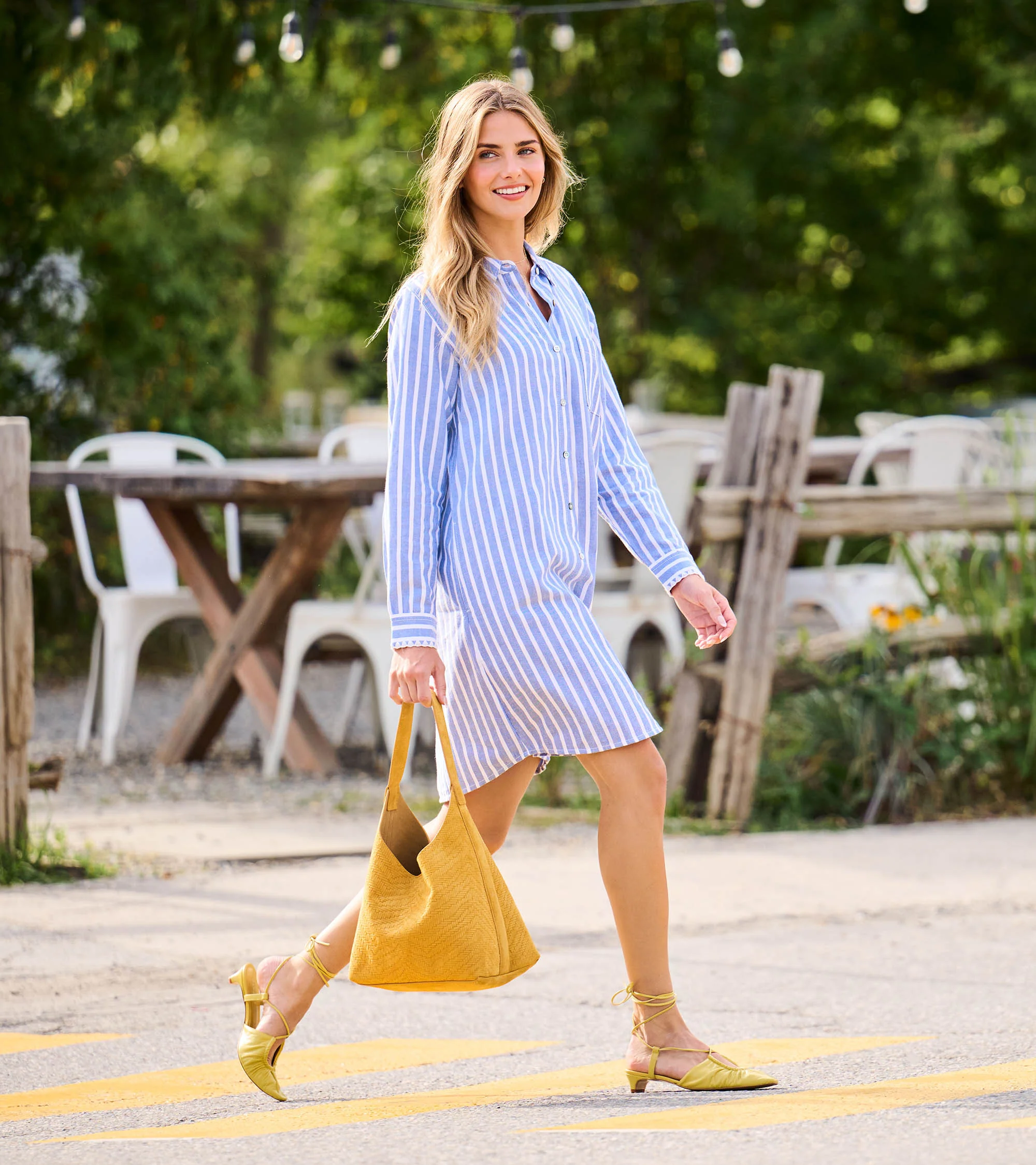 Julia Shirt Dress - Classic Stripes - Image 3