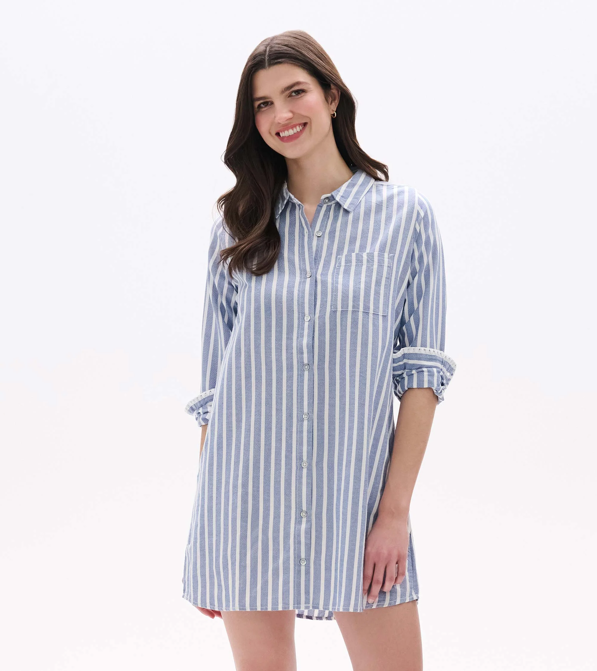 Julia Shirt Dress - Classic Stripes - Image 7