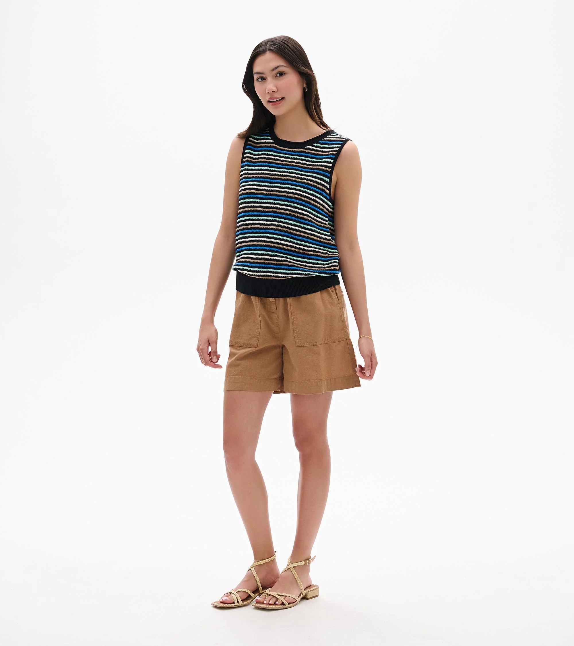 Kate Sleeveless Tank - Desert Stripes - Image 3
