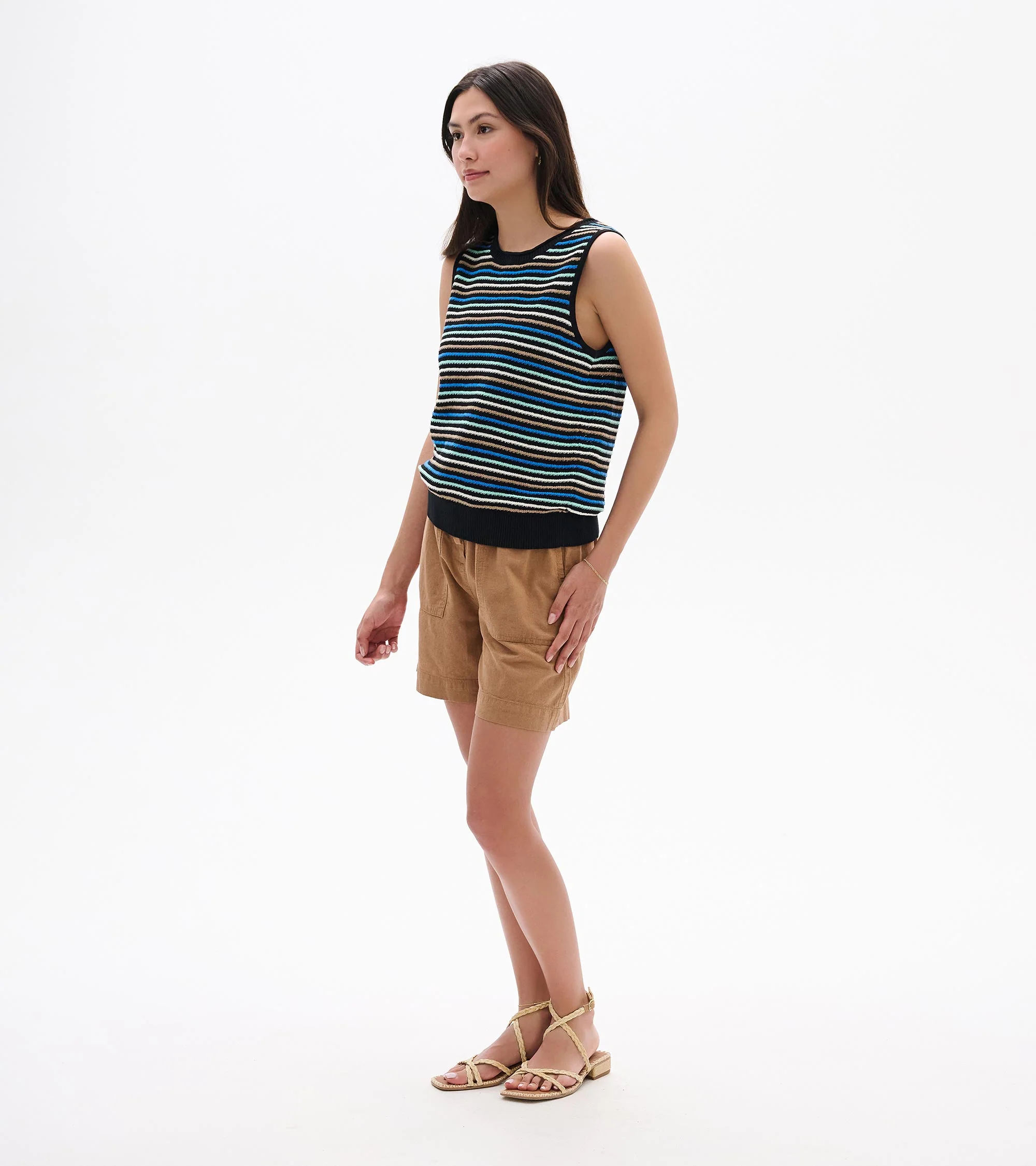 Kate Sleeveless Tank - Desert Stripes - Image 4
