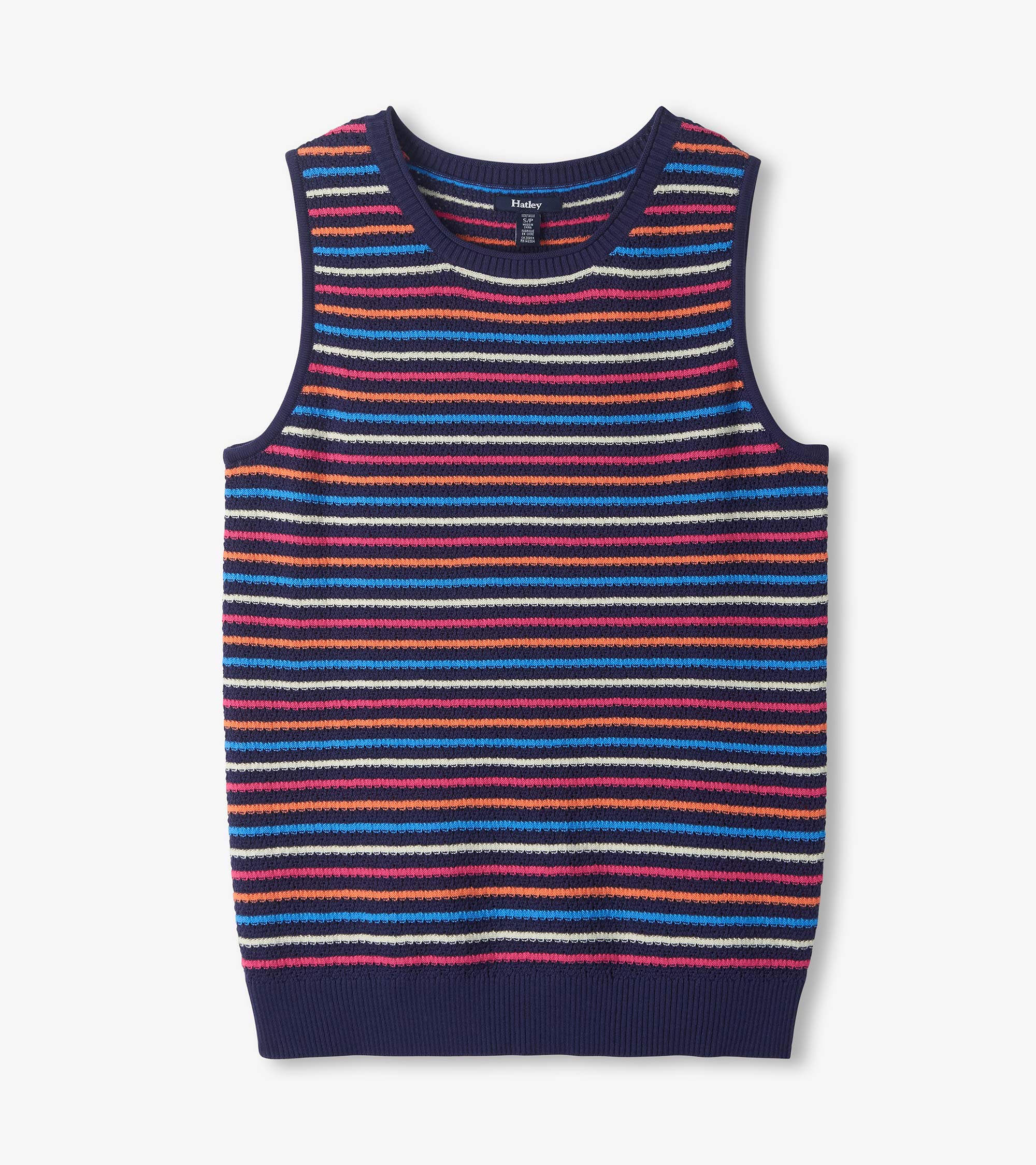 Kate Sleeveless Tank - Sorbet Stripes - Image 2