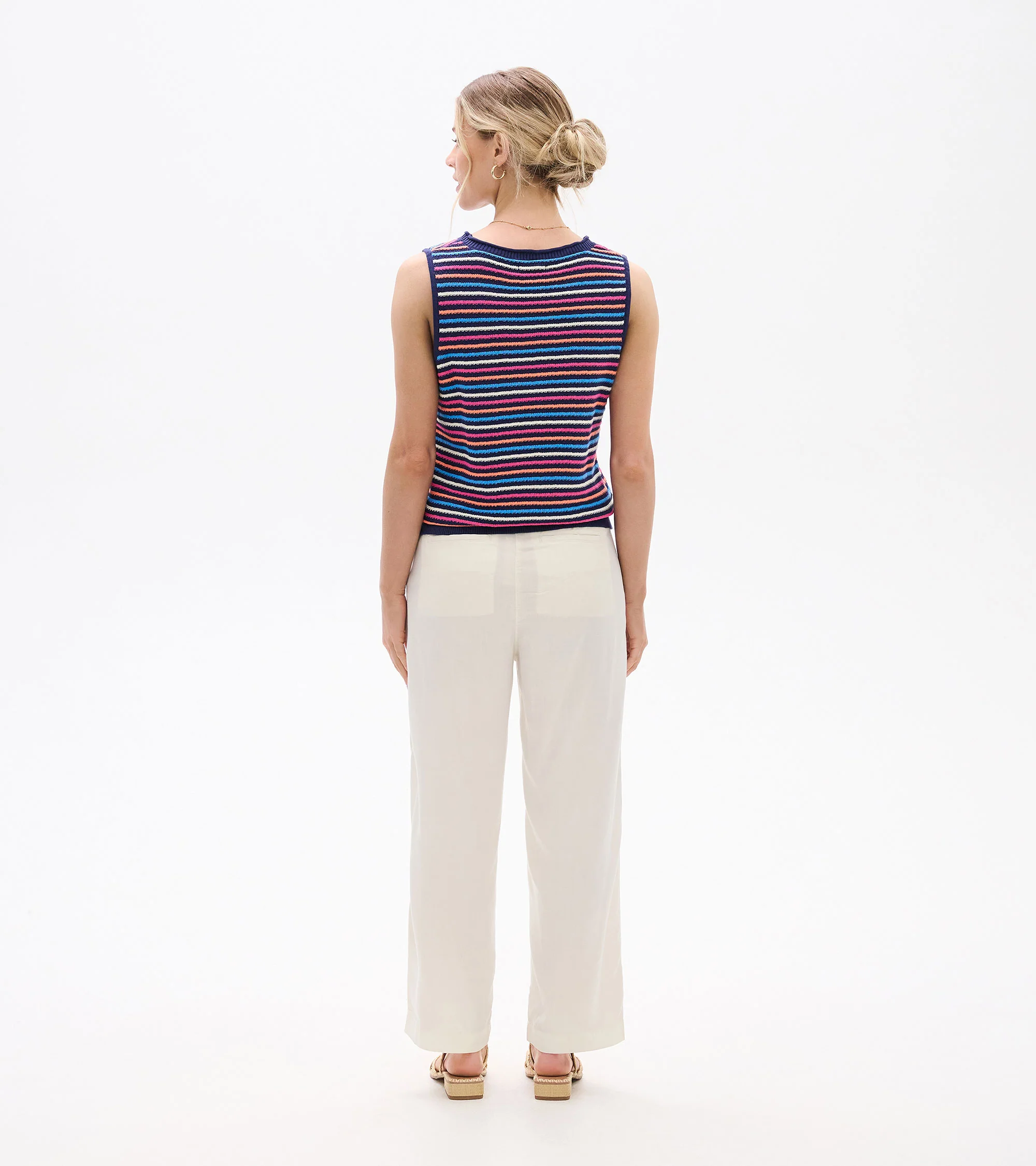 Kate Sleeveless Tank - Sorbet Stripes - Image 5