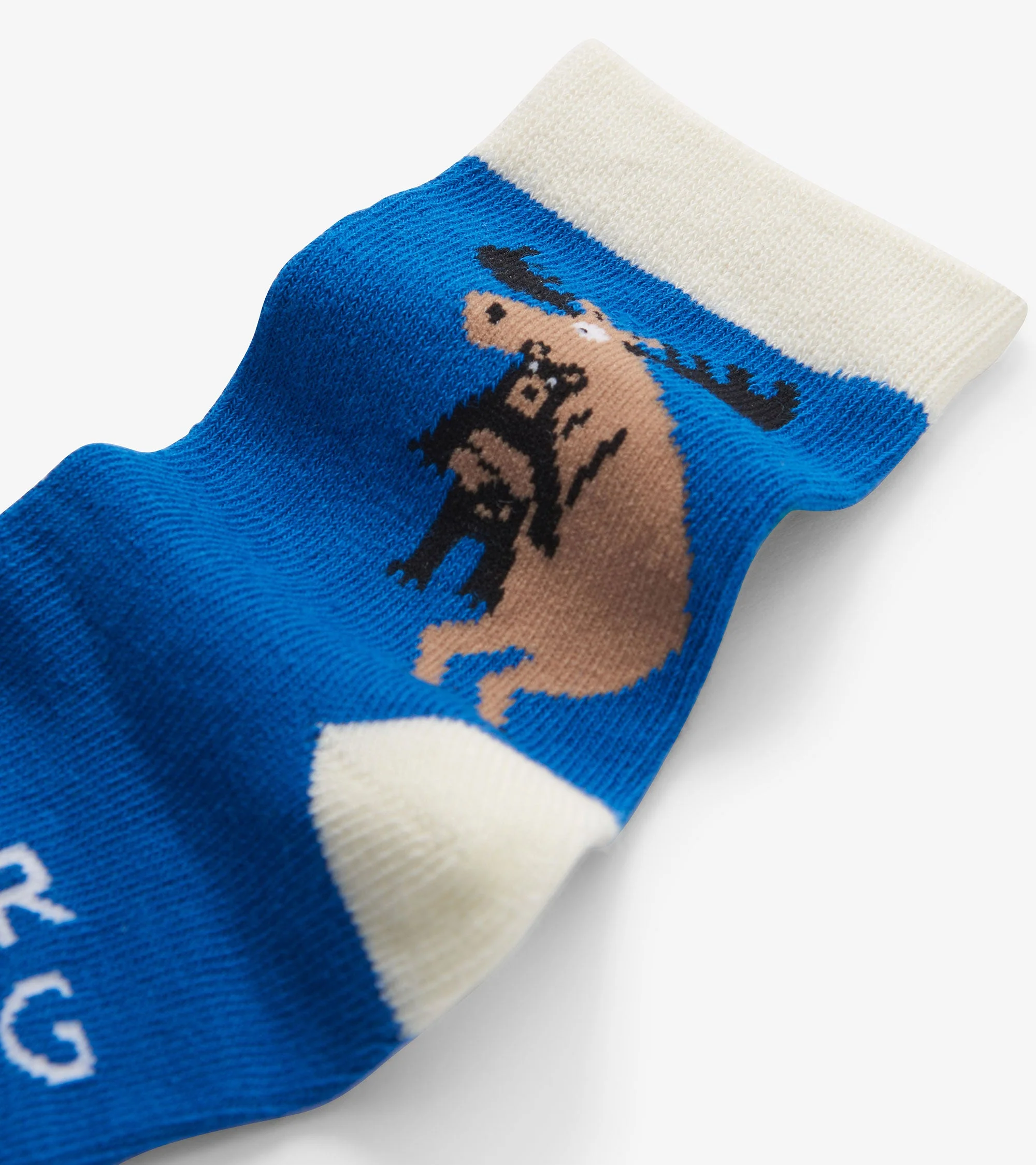 Kids Blue Moose Bear Hug Crew Socks - Image 2