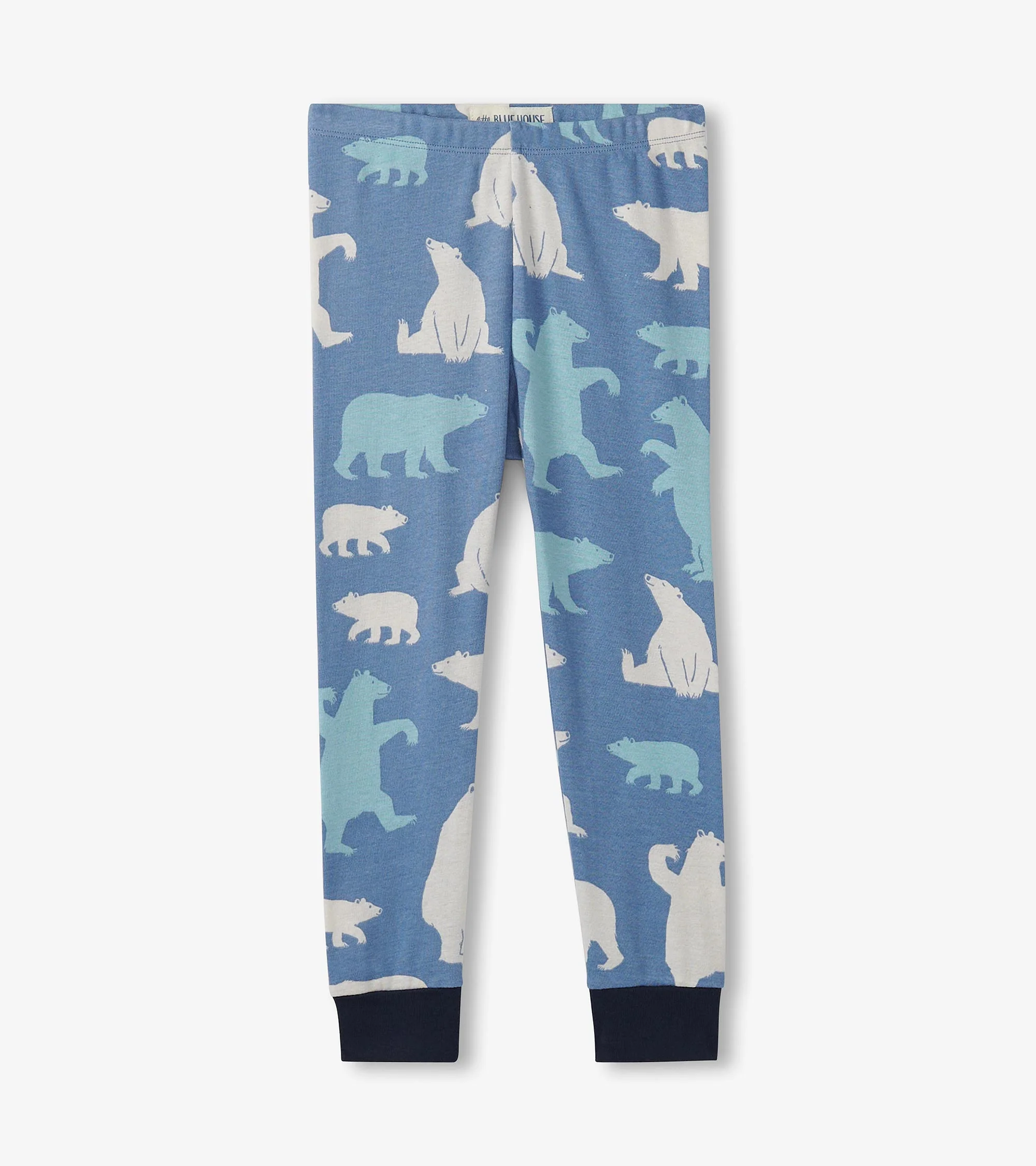 Kids Blue Polar Bears Pajama Set - Image 4