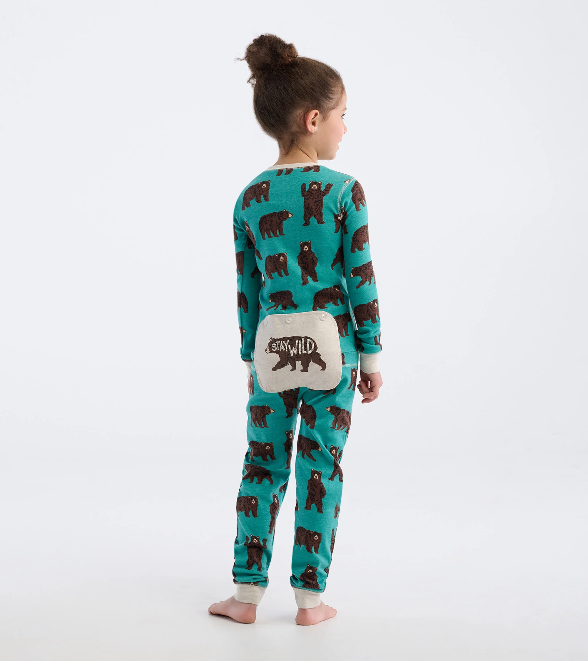 Kids Brown Bears Onesie - Image 2