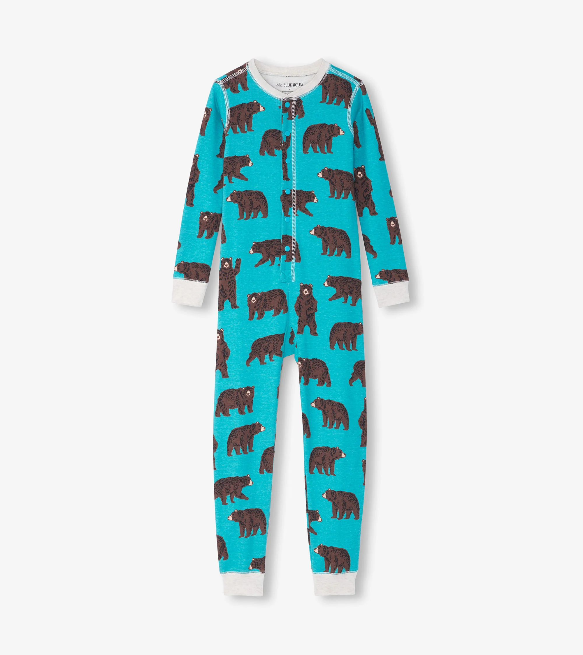 Kids Brown Bears Onesie - Image 3