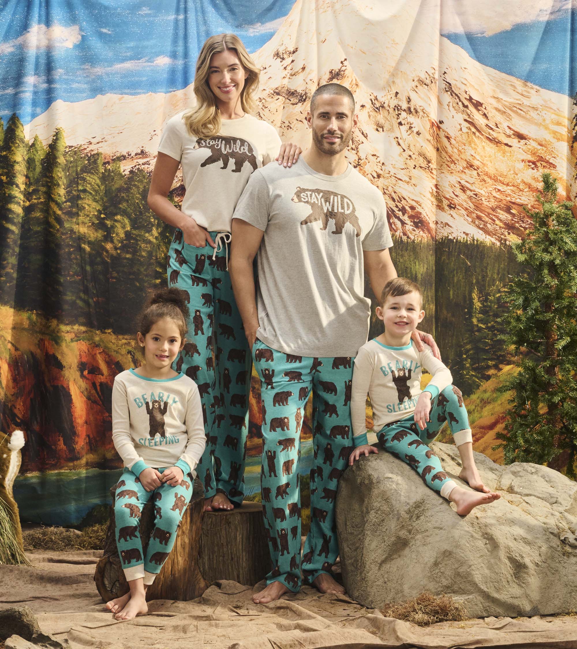 Kids Brown Bears Pajama Set - Image 5