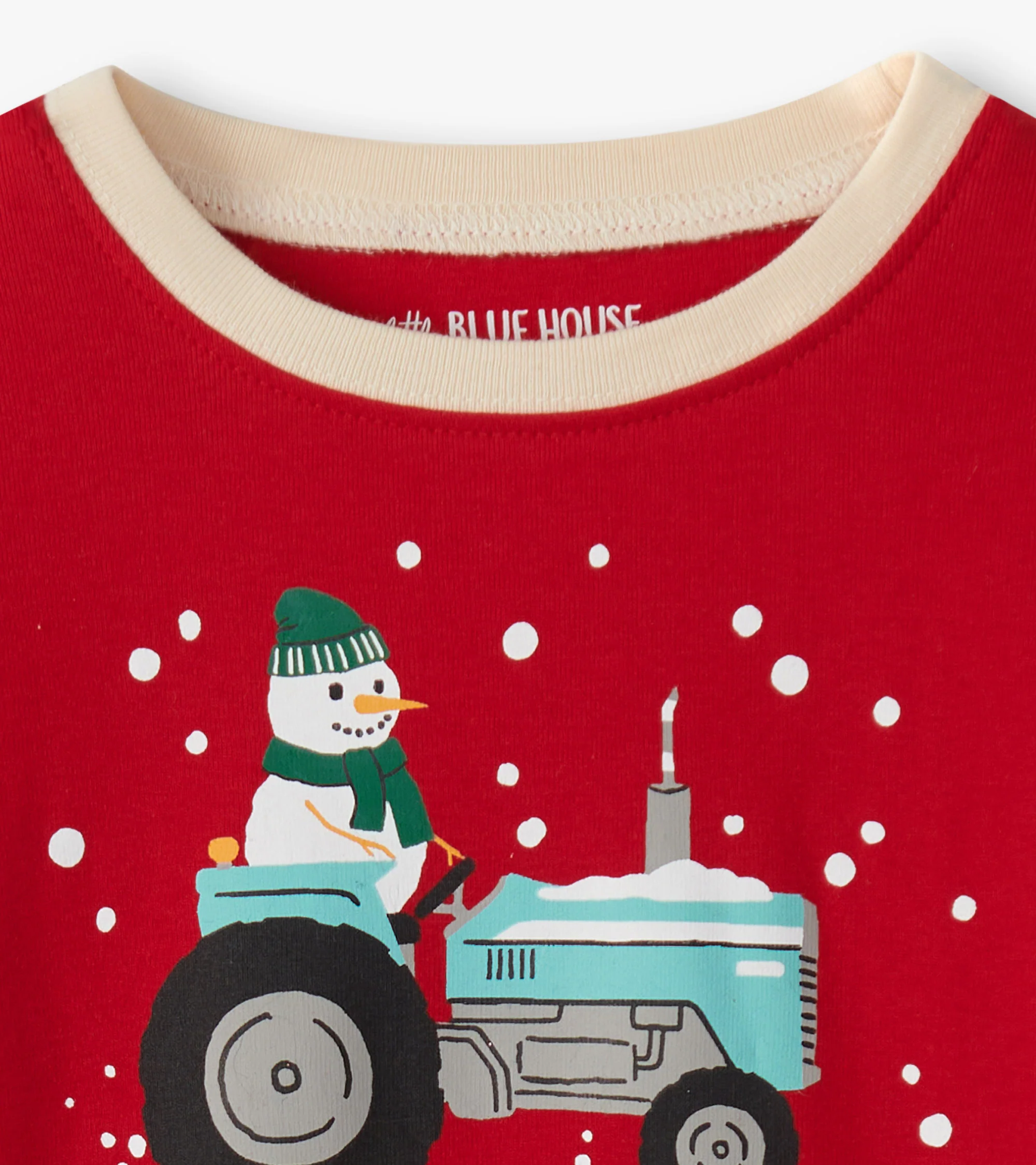 Kids Christmas Tree Farm Appliqué Pajama Set - Image 5