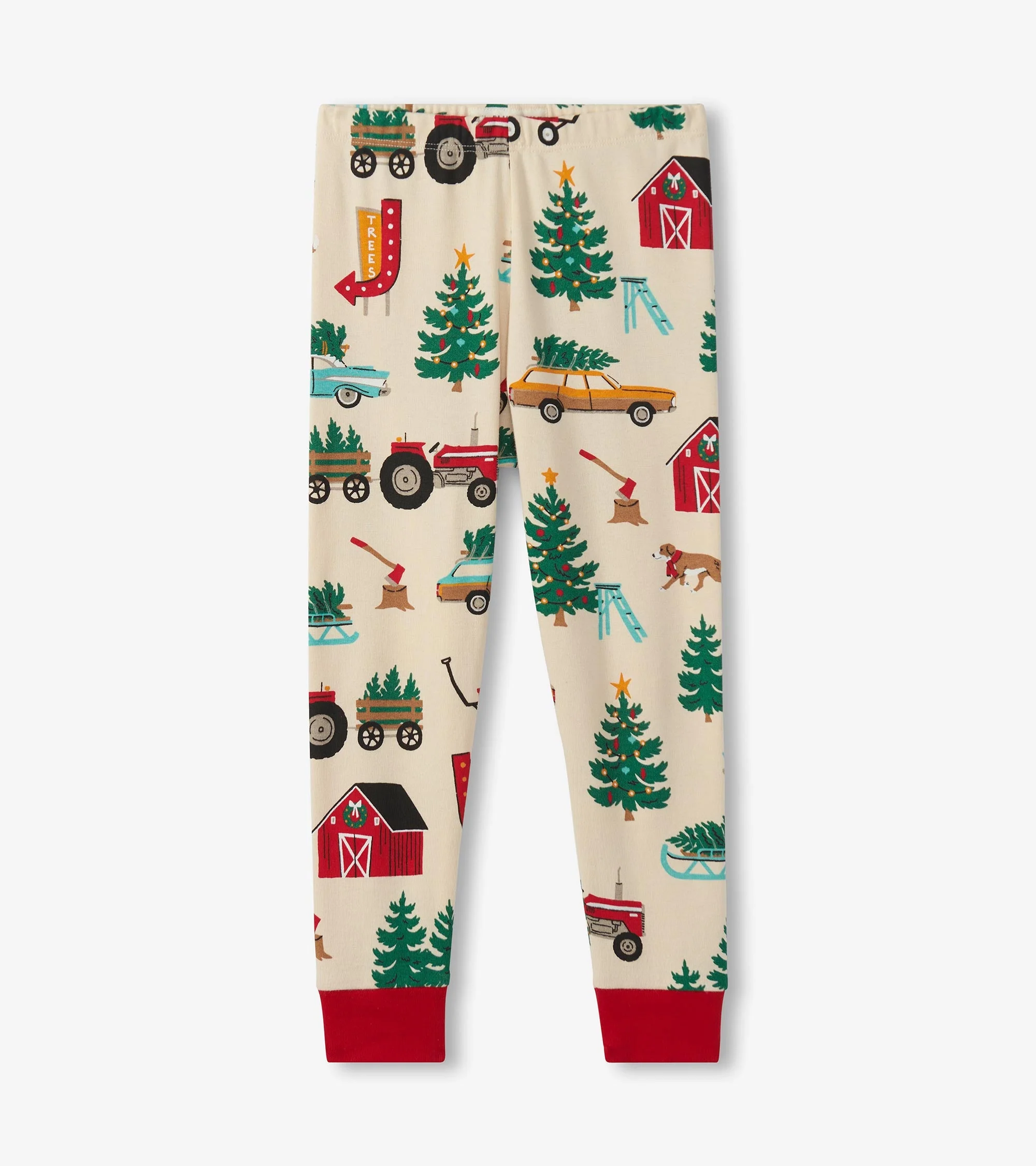 Kids Christmas Tree Farm Pajama Set - Image 4