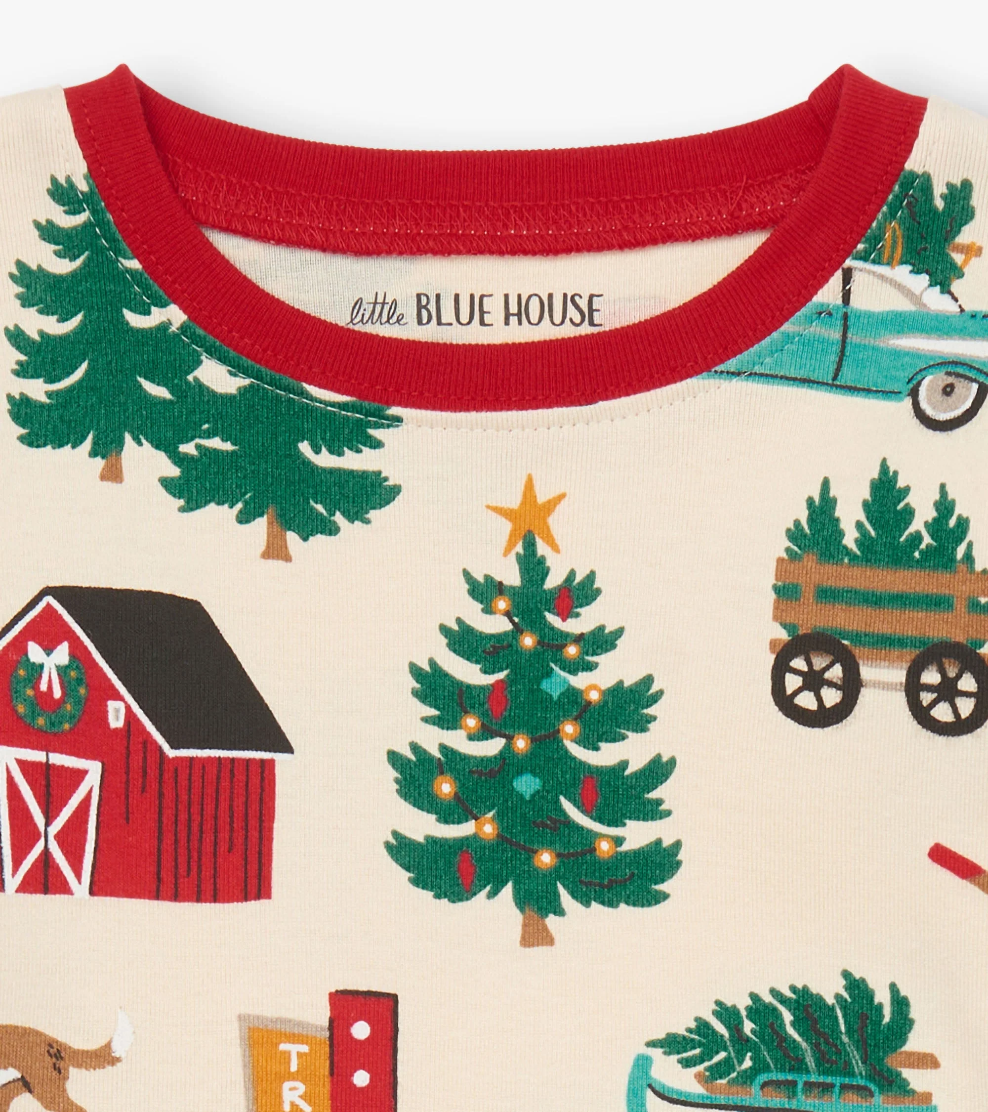 Kids Christmas Tree Farm Pajama Set - Image 5