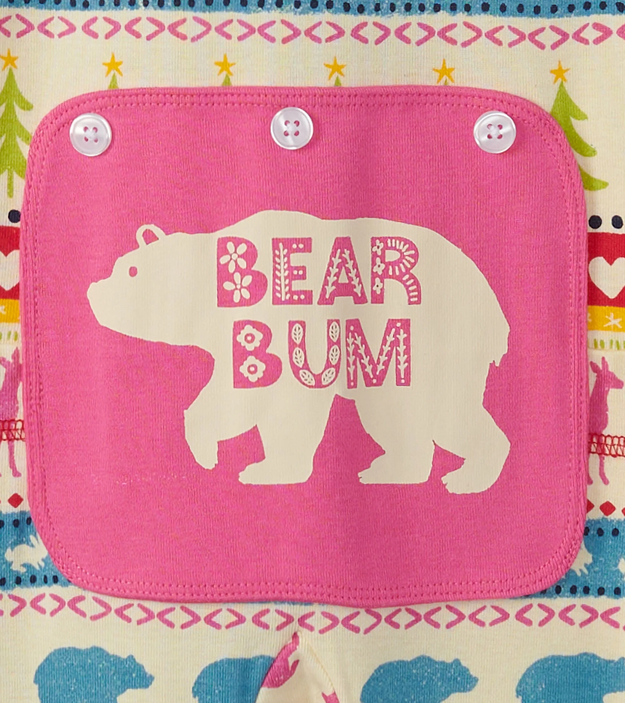 Kids Cream Fair Isle Onesie - Image 4