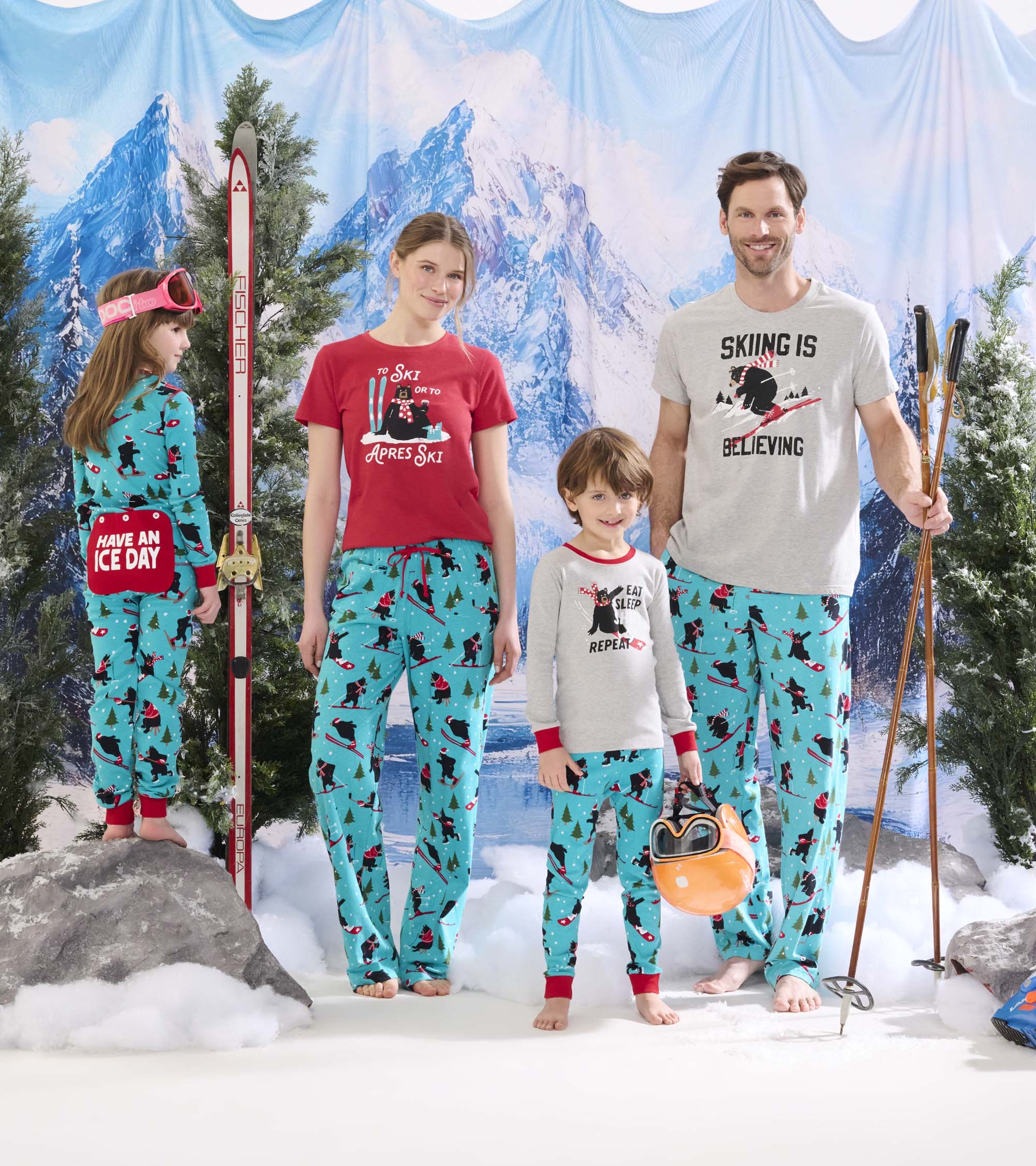 Kids Eat Sleep Shred Appliqué Pajama Set - Image 4