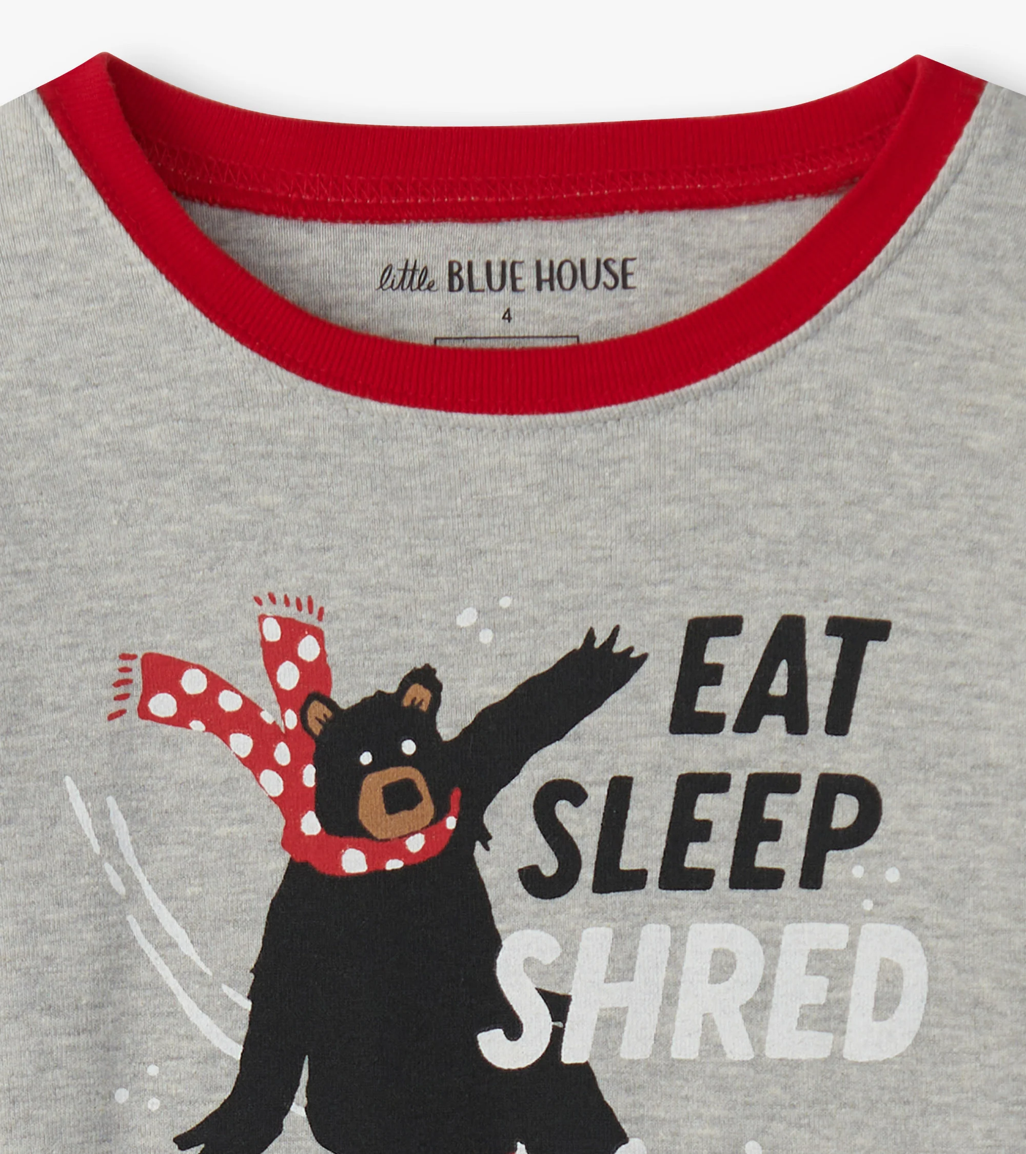 Kids Eat Sleep Shred Appliqué Pajama Set - Image 5
