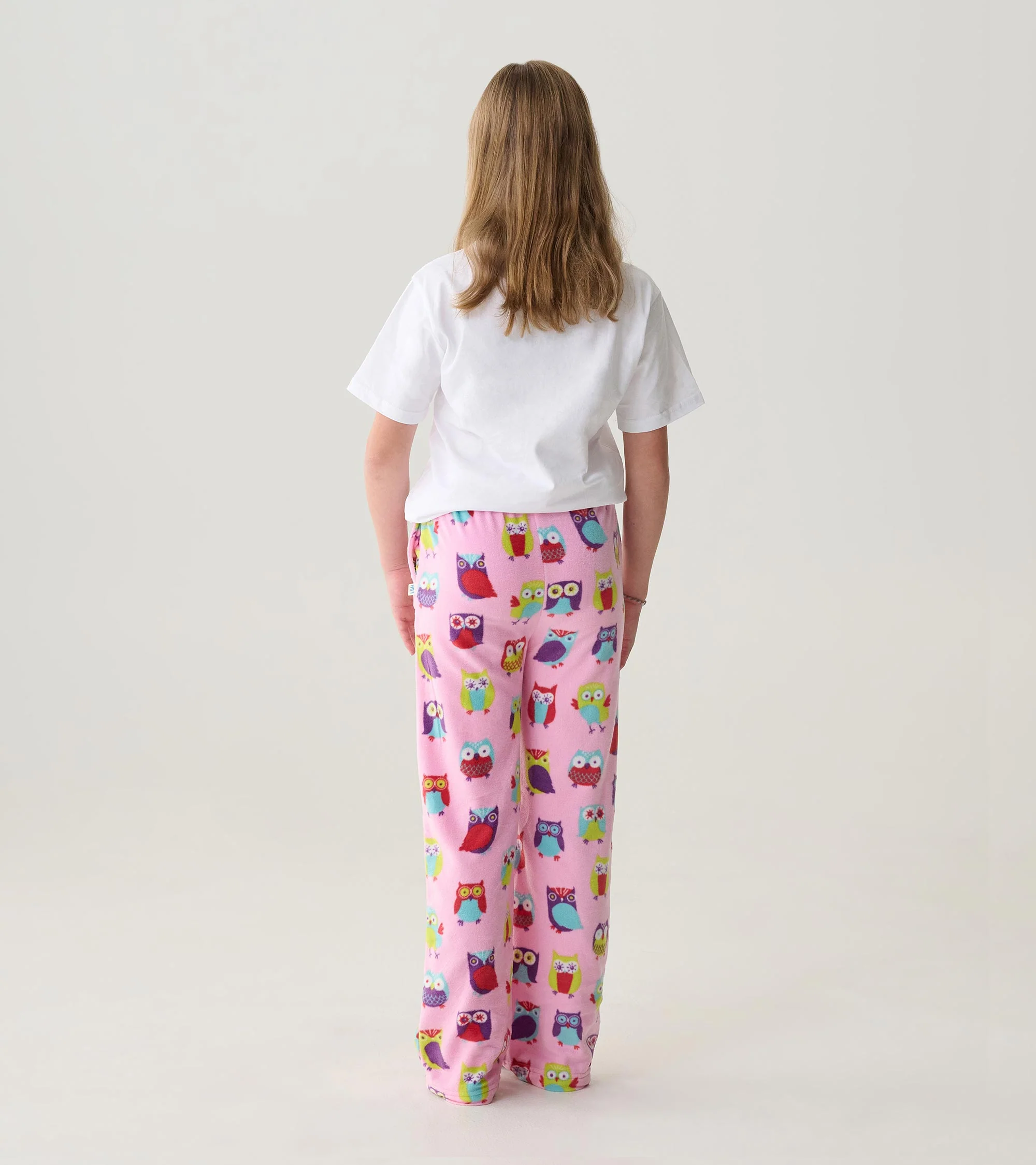 Kids Fuzzy Owls Polar Pants - Image 3