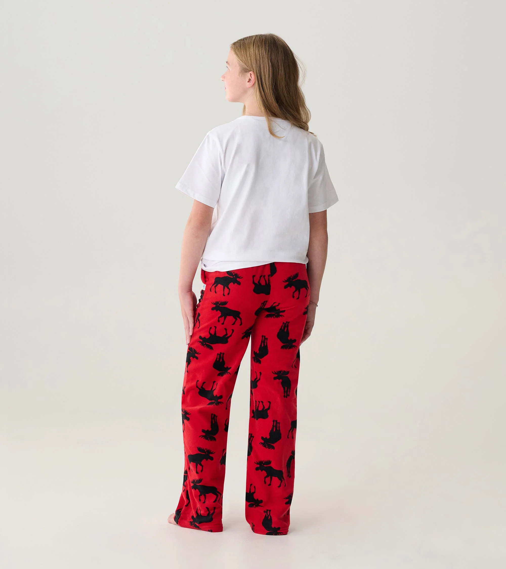 Kids Moose on Red Polar Pants - Image 4