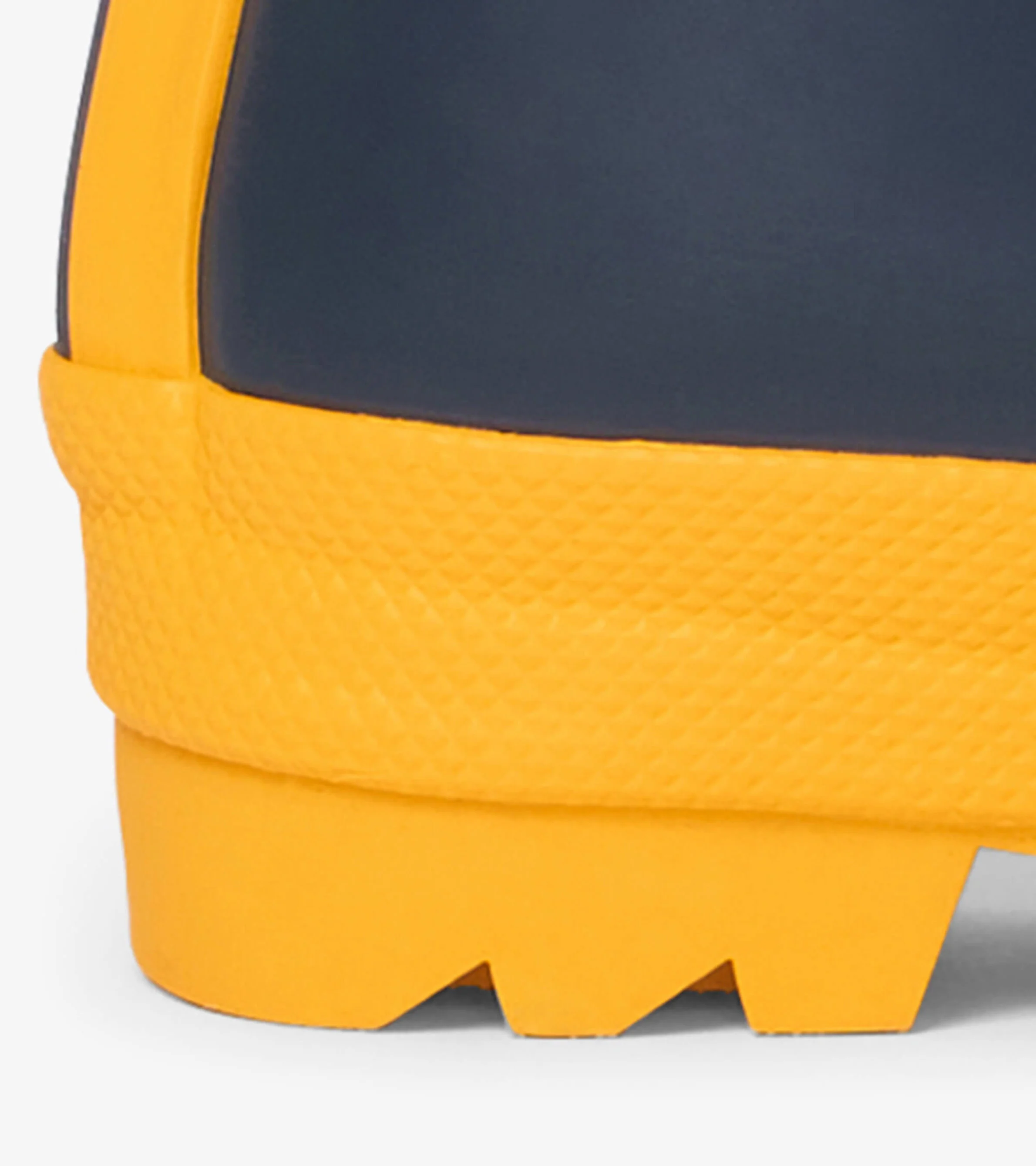 Kids Navy & Yellow Matte Rain Boots - Image 5