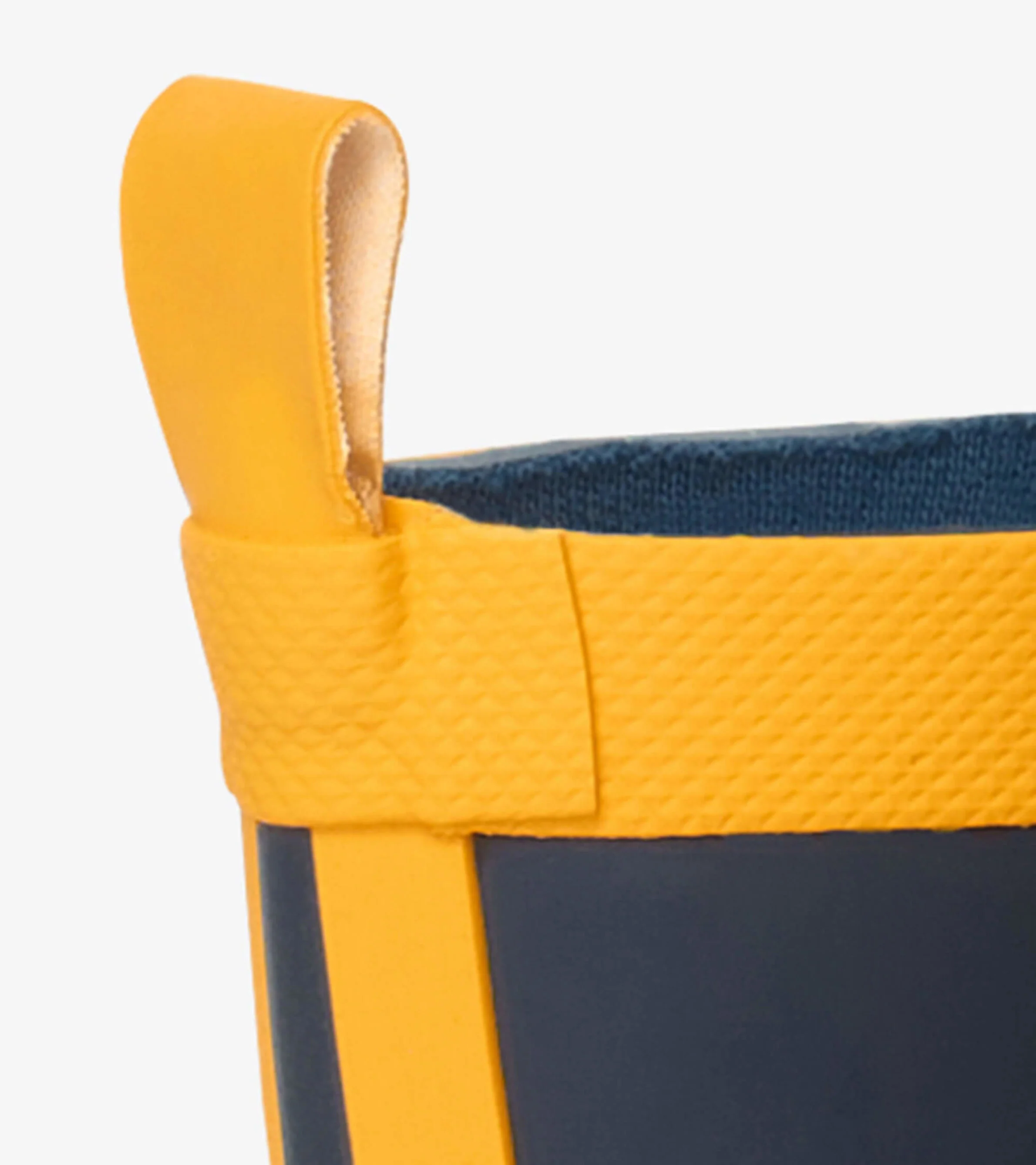 Kids Navy & Yellow Matte Rain Boots - Image 6
