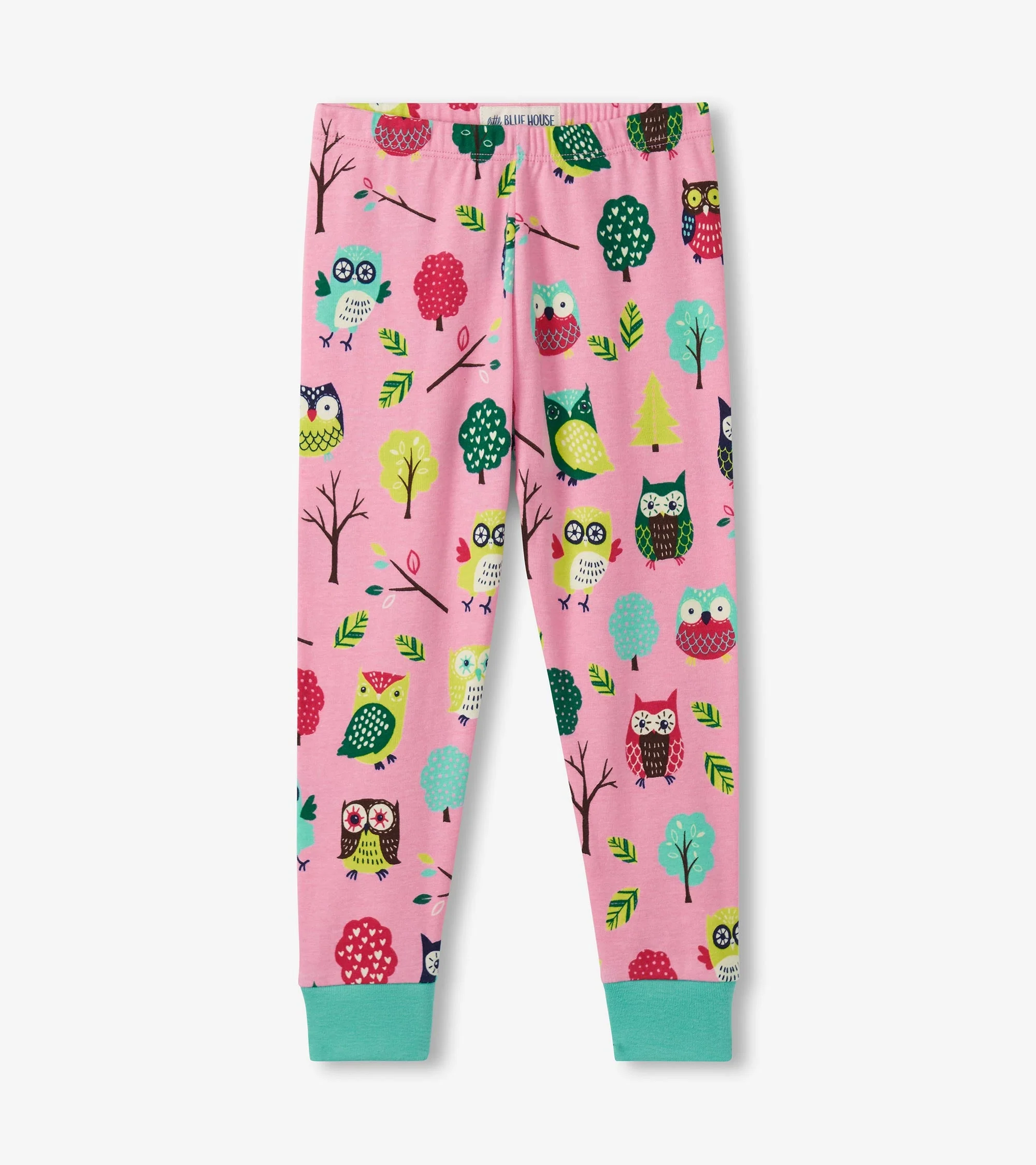 Kids Night Owl Appliqué Pajama Set - Image 3