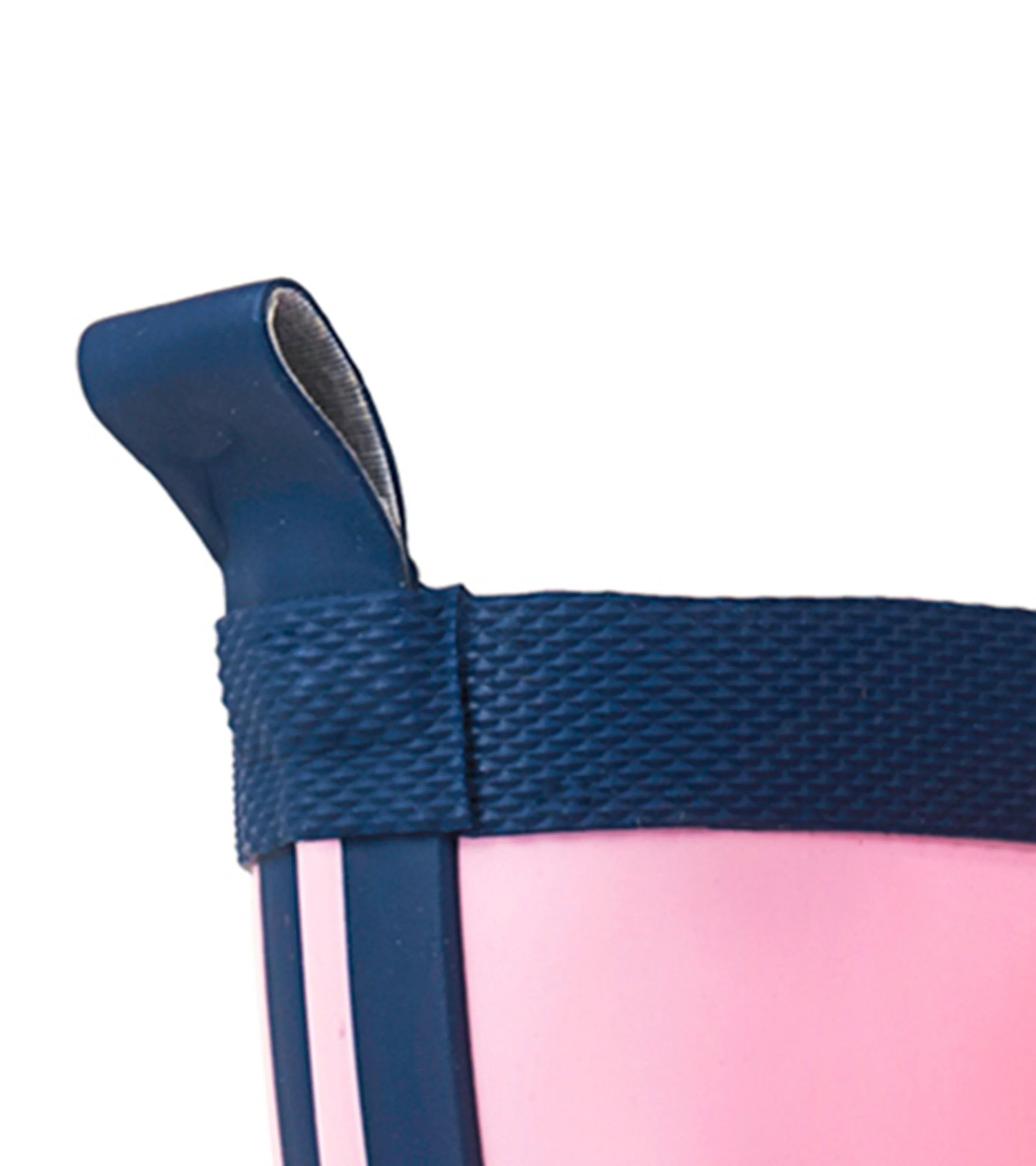 Kids Pink & Navy Matte Rain Boots - Image 6