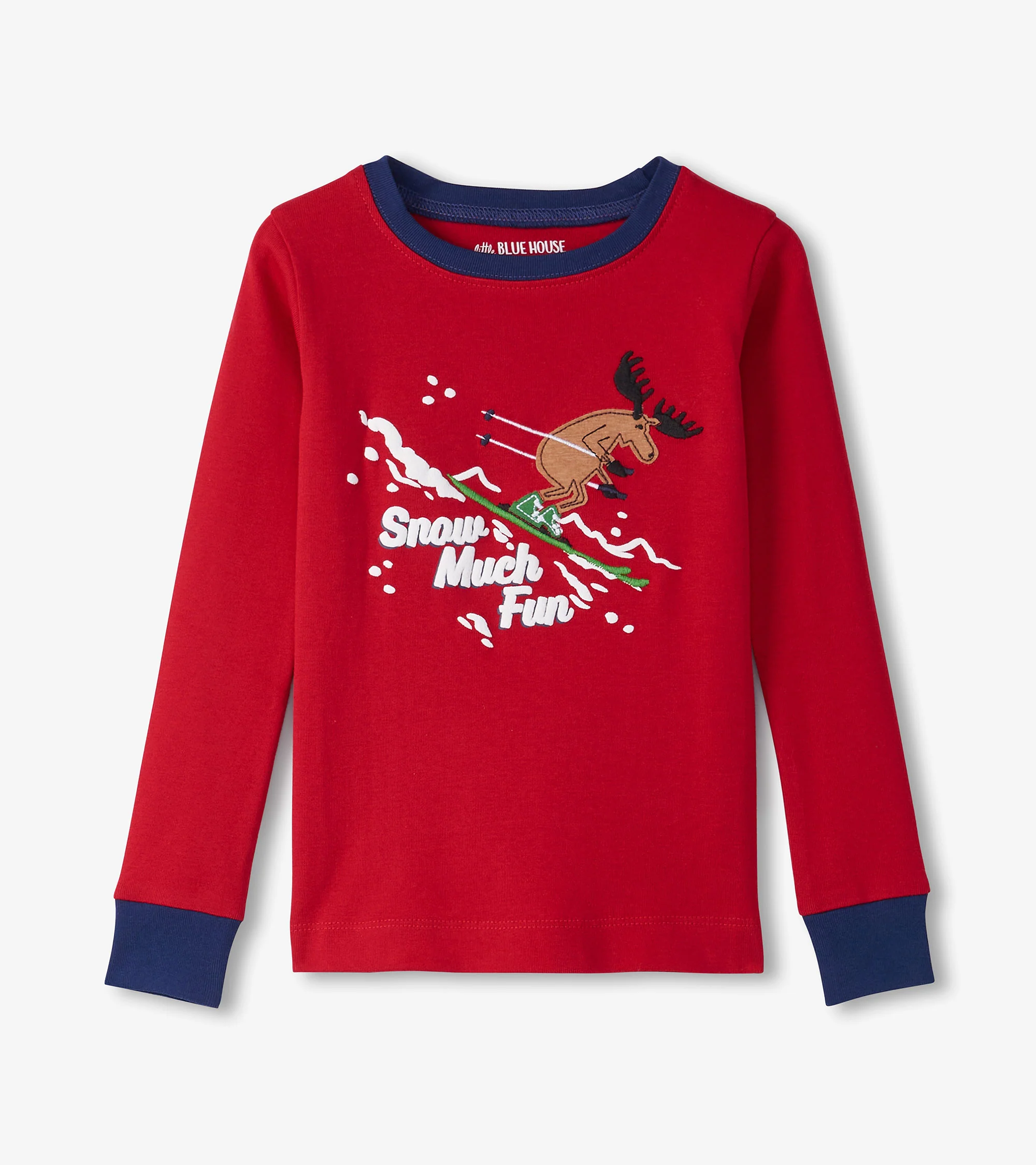 Kids Snow Much Fun Winter Cabin Pajama Set - Image 2