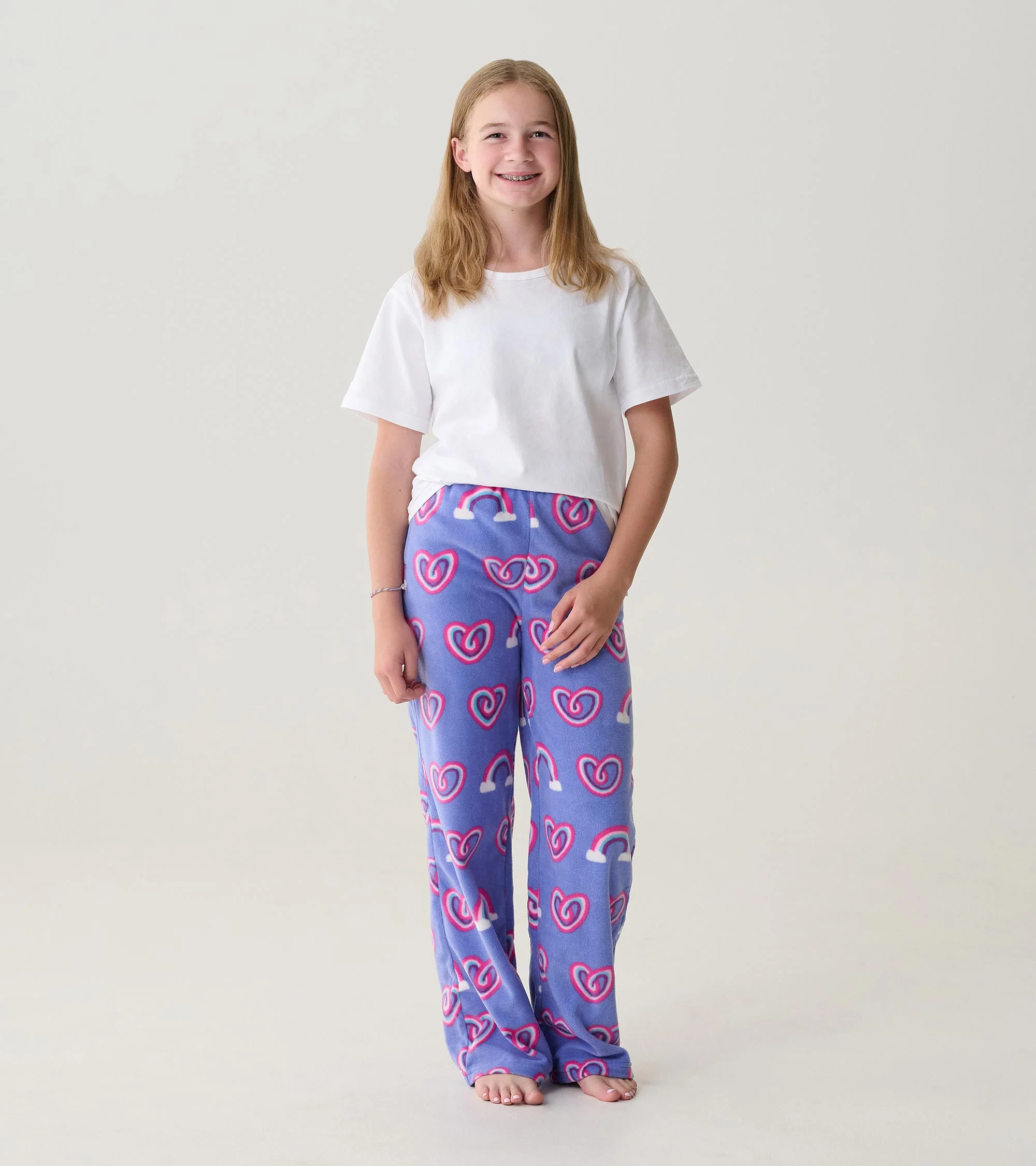 Kids Twisty Hearts Polar Pants - Image 2