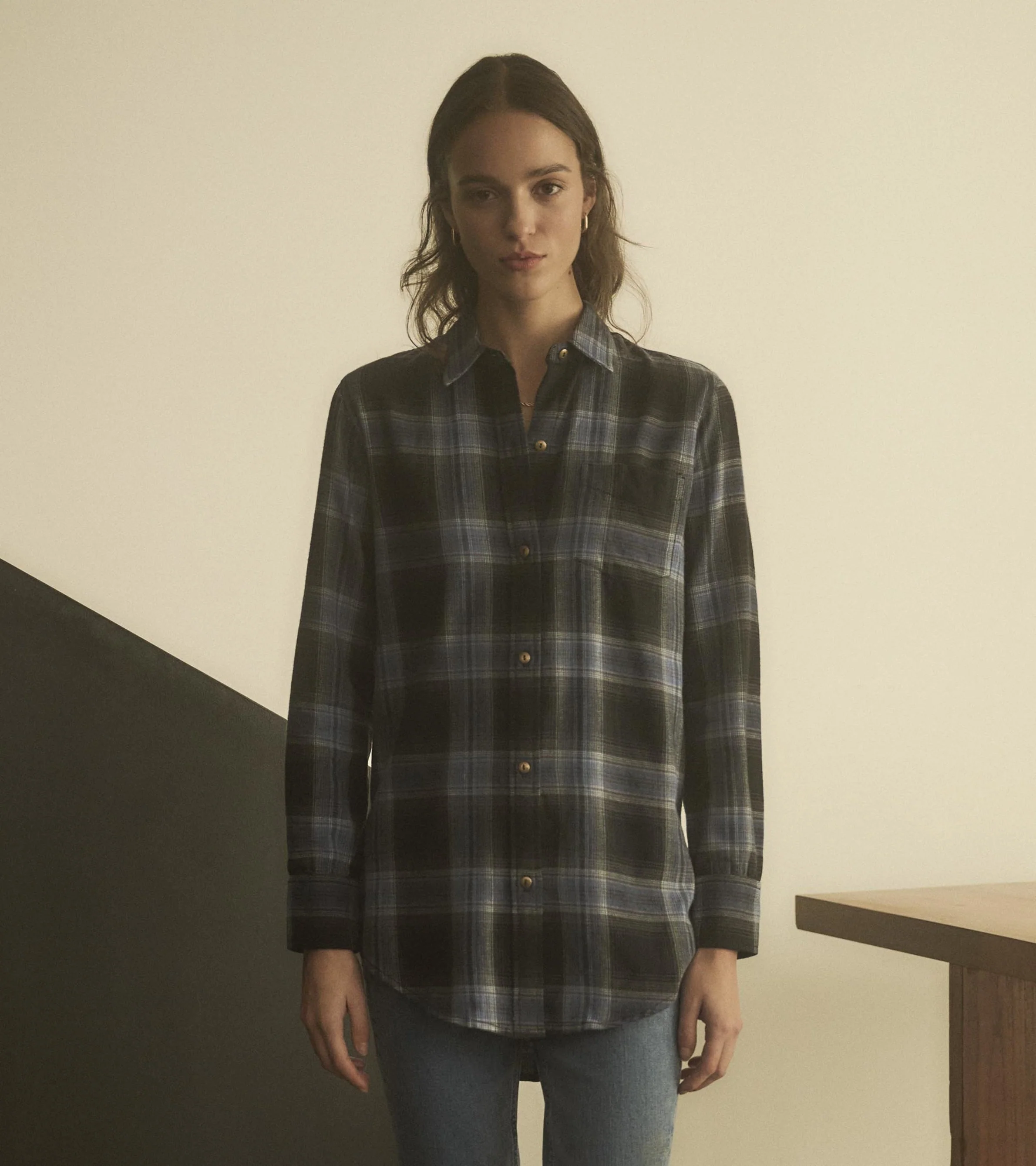 Lara Tunic - Caviar Plaid - Image 2