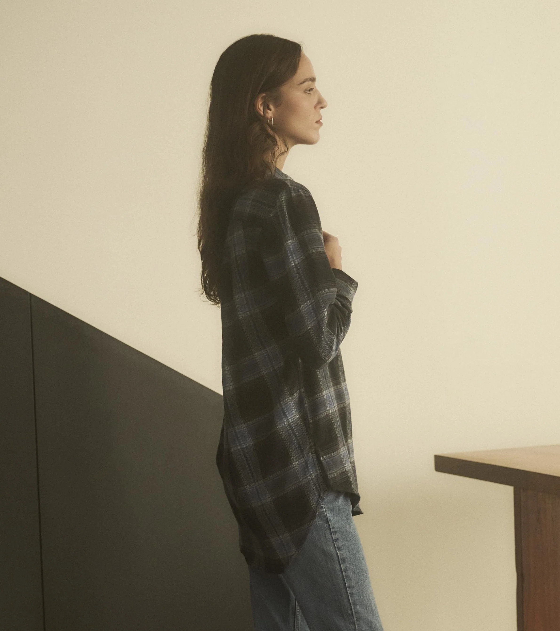 Lara Tunic - Caviar Plaid - Image 3