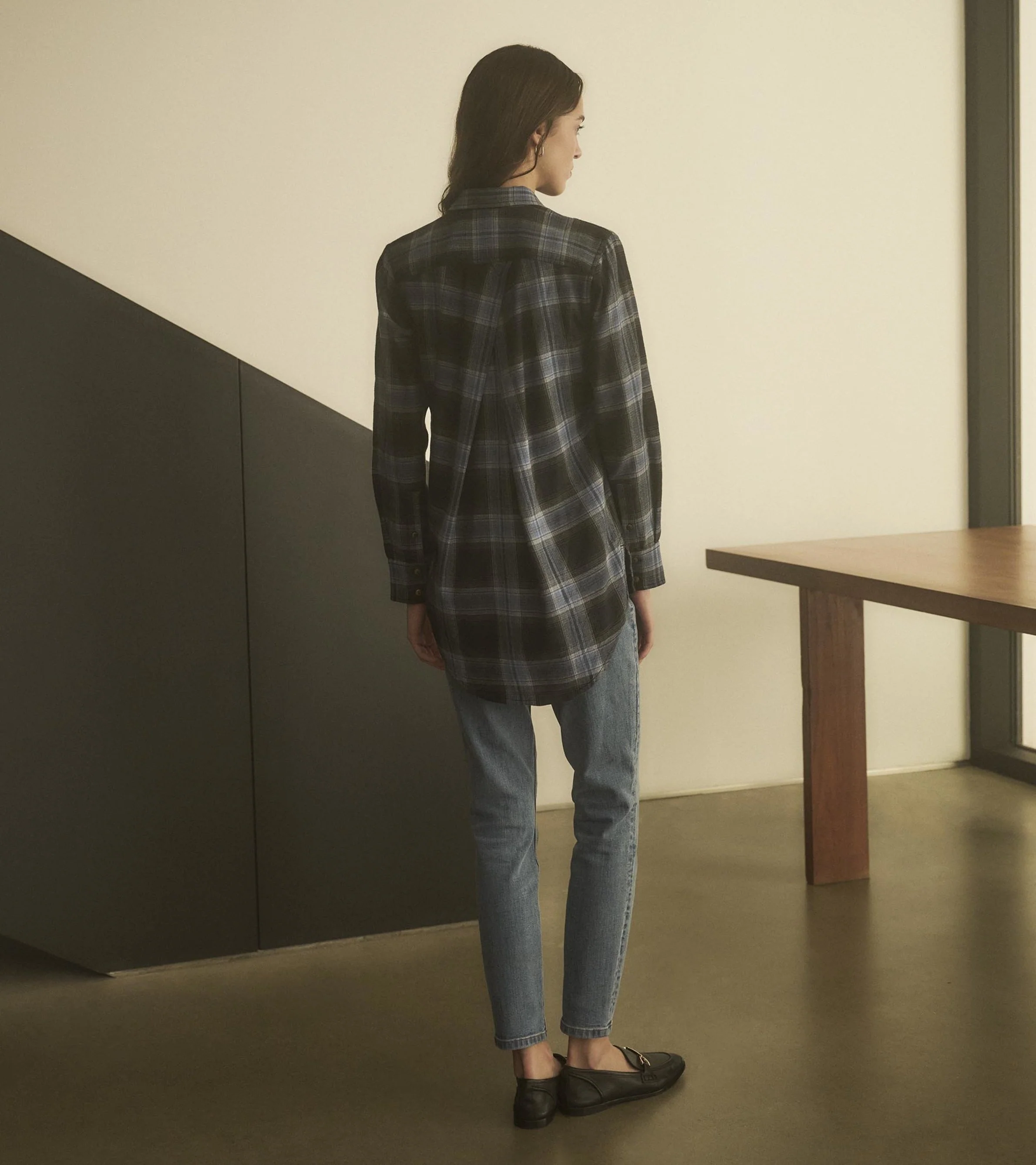 Lara Tunic - Caviar Plaid - Image 4