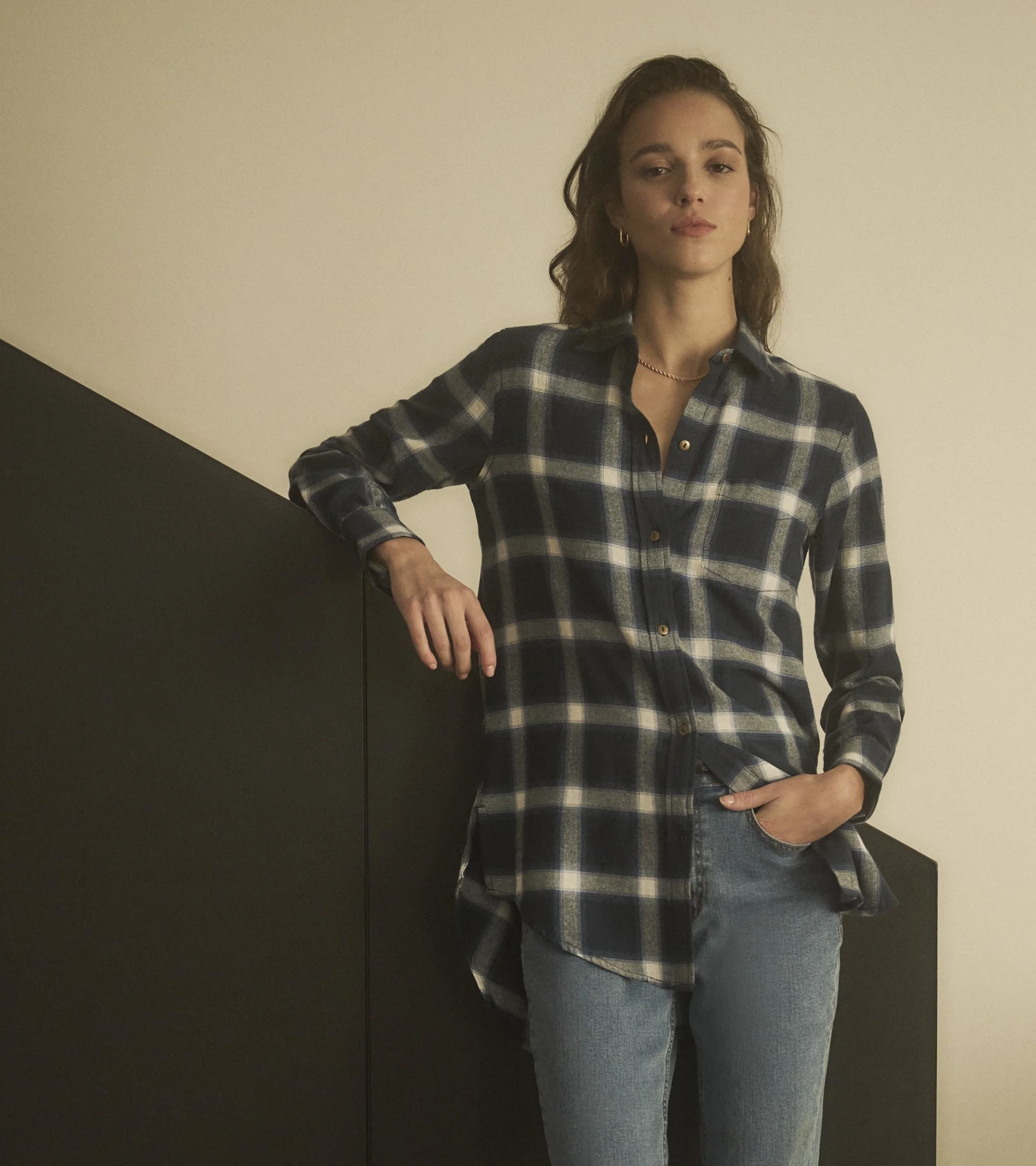 Lara Tunic - Wide Windowpane - Image 2