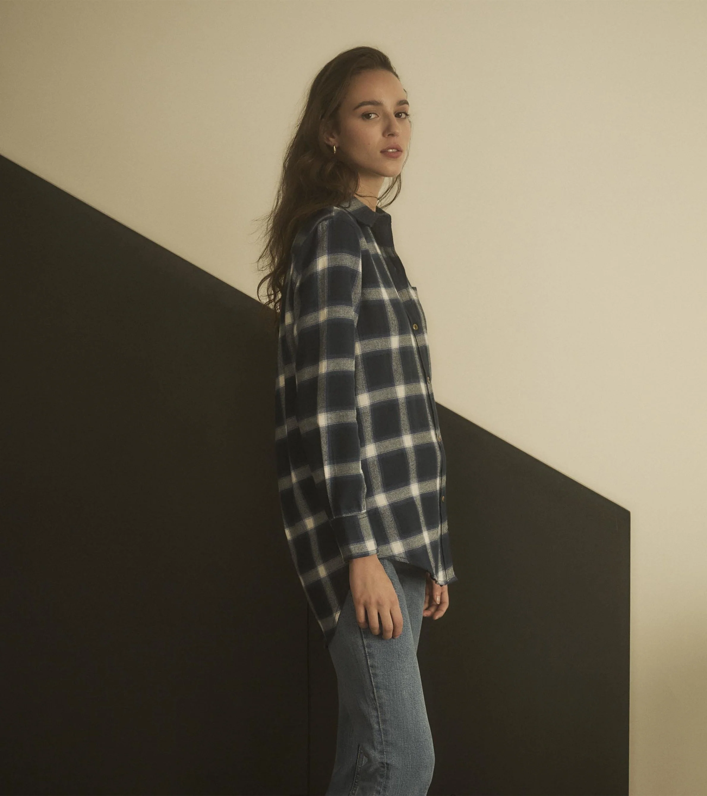 Lara Tunic - Wide Windowpane - Image 3